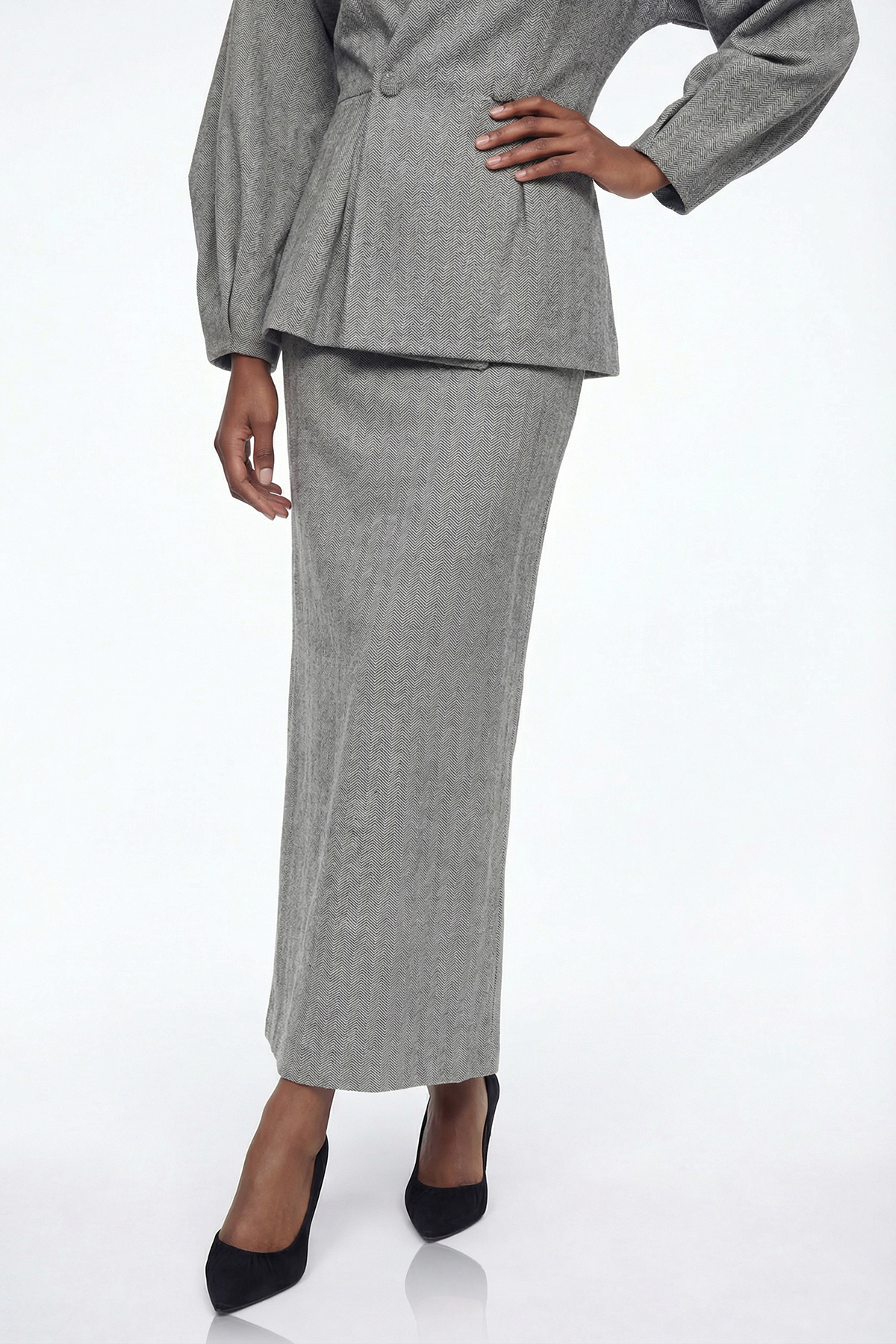 Elishua Balloon Sleeve Skirt Set