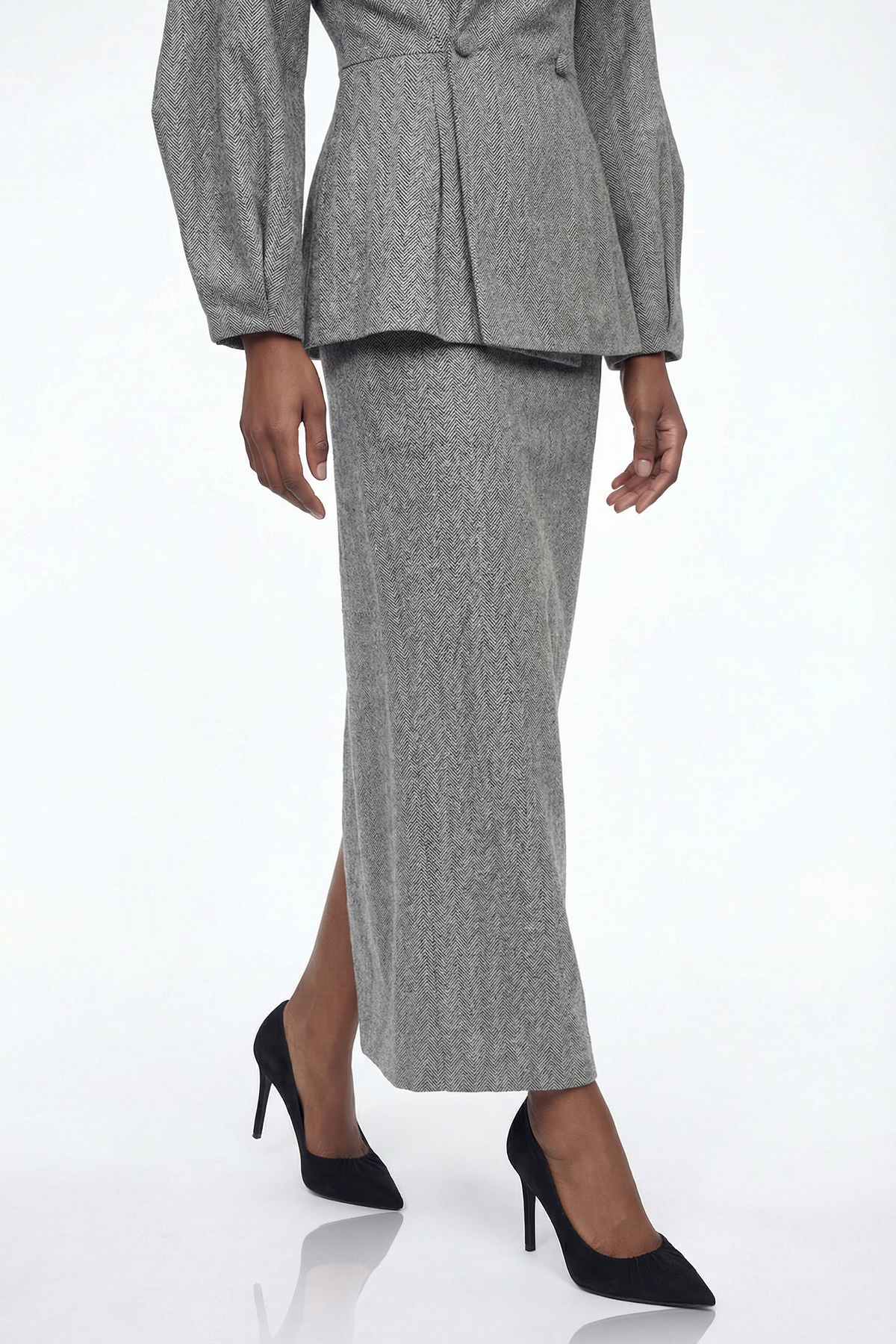 Elishua Balloon Sleeve Skirt Set