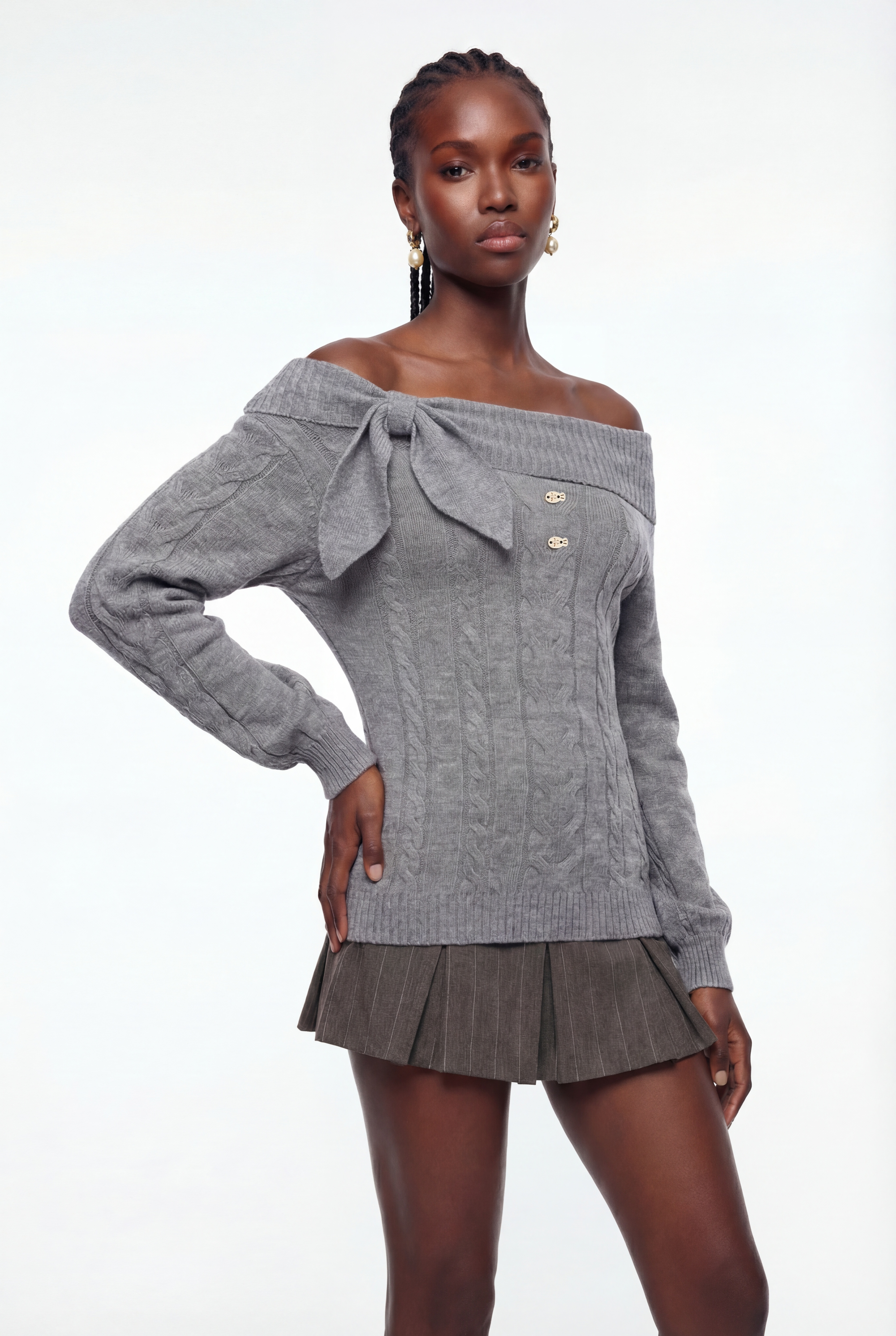 Elissa Off Shoulder Knit Top