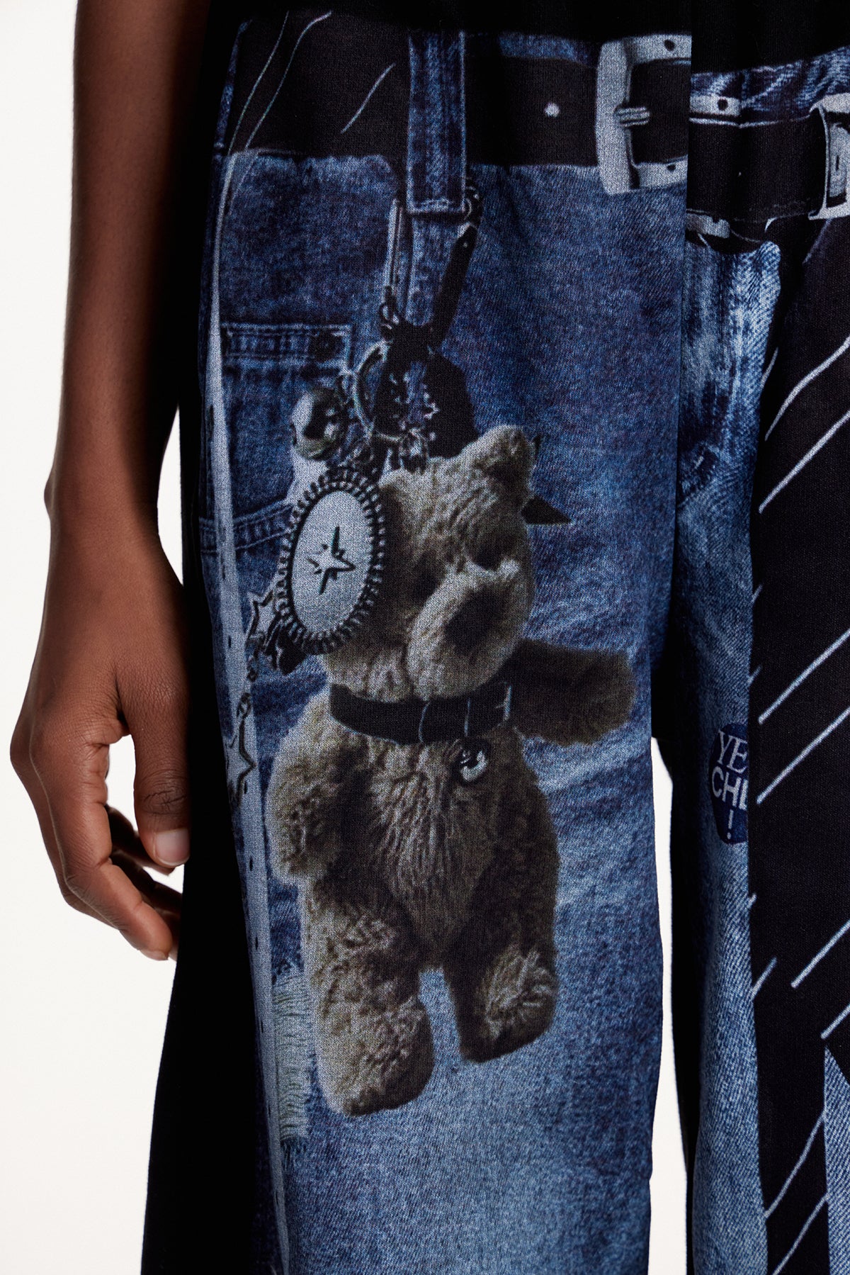 Elly Print Pants In Black