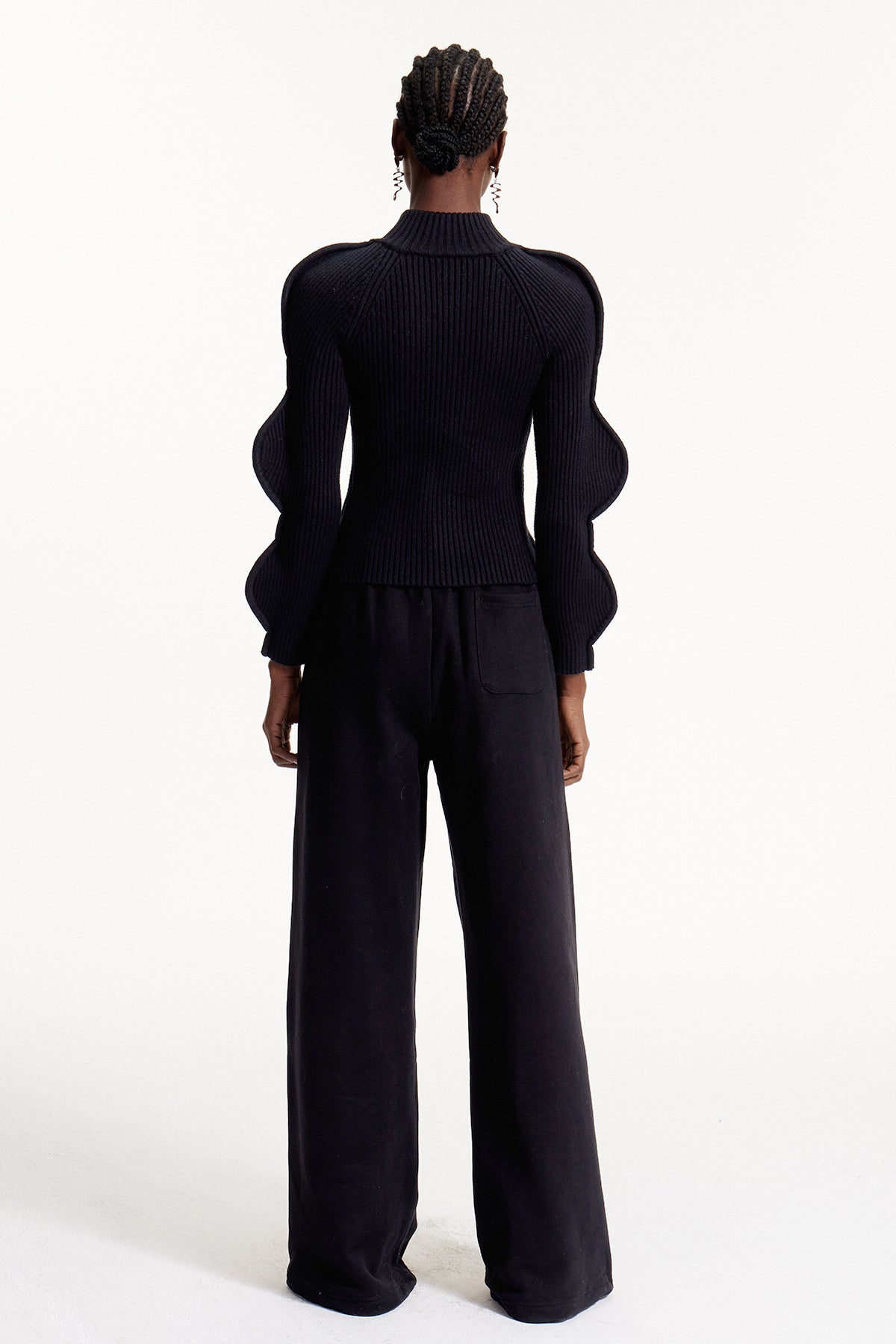 Elly Print Pants In Black