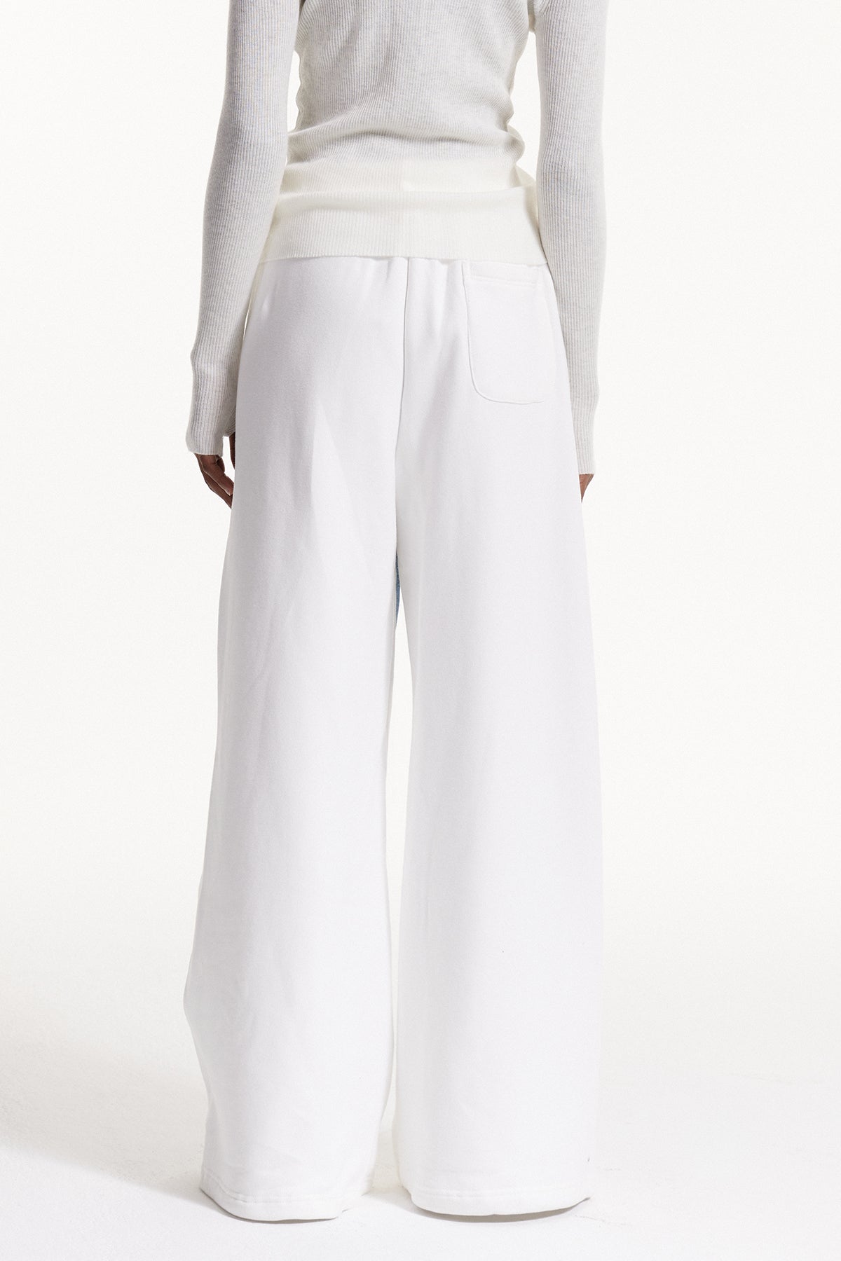 Elly Print Pants In White