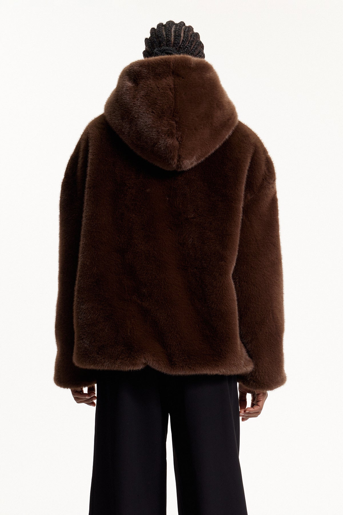 Elmira Hooded Faux Fur Top