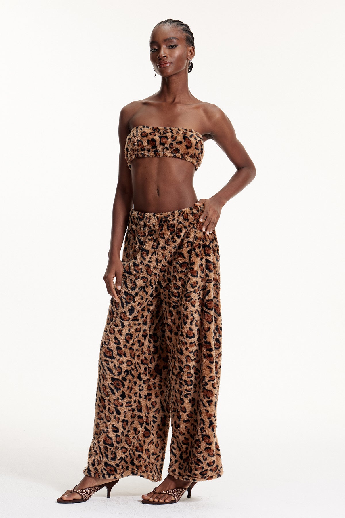 Elmo Leopard Crop Pants Set