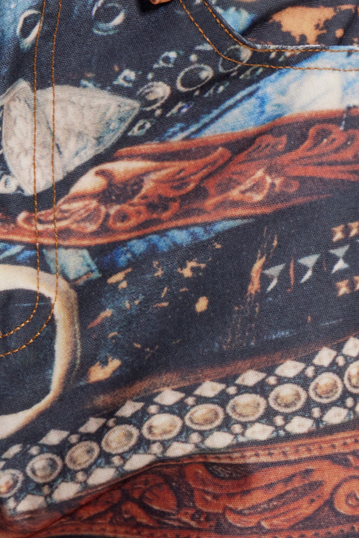 Elodia Belt Print Jeans