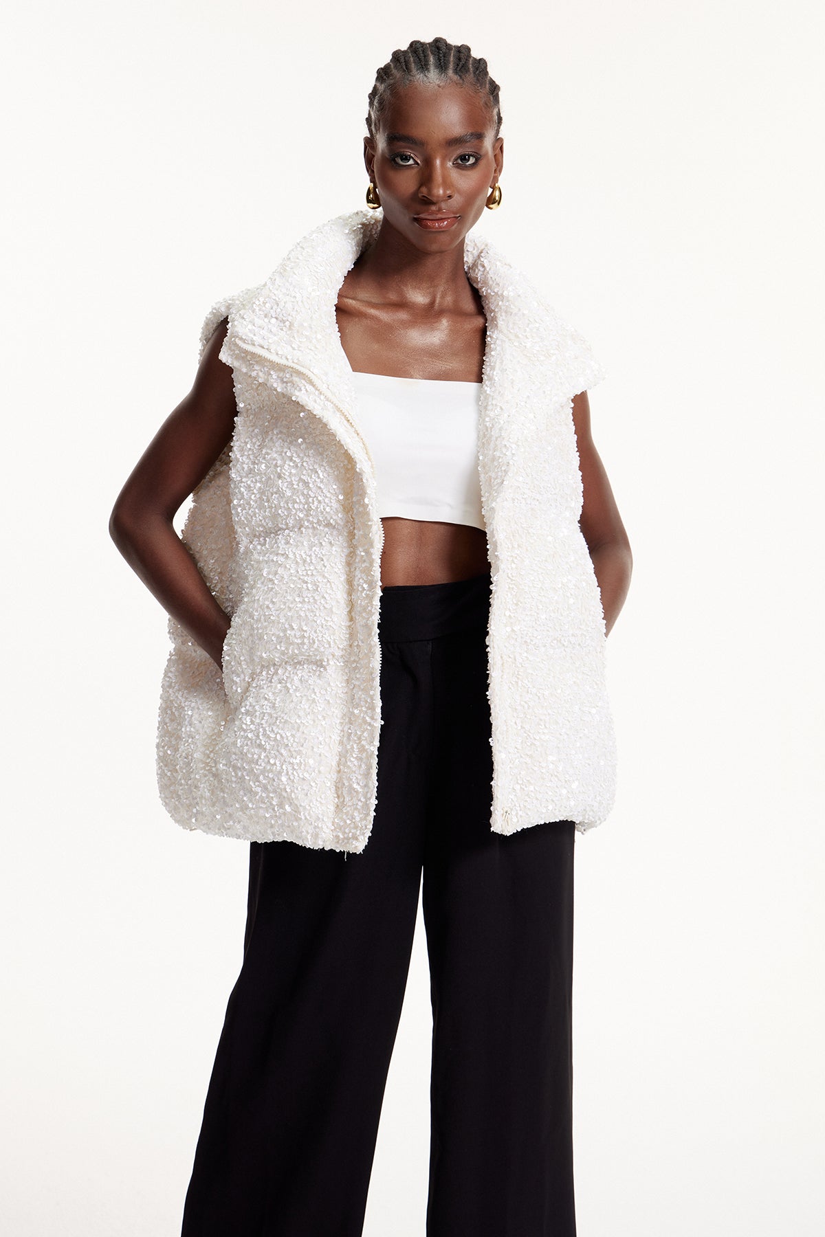 Elon Sequin Vest