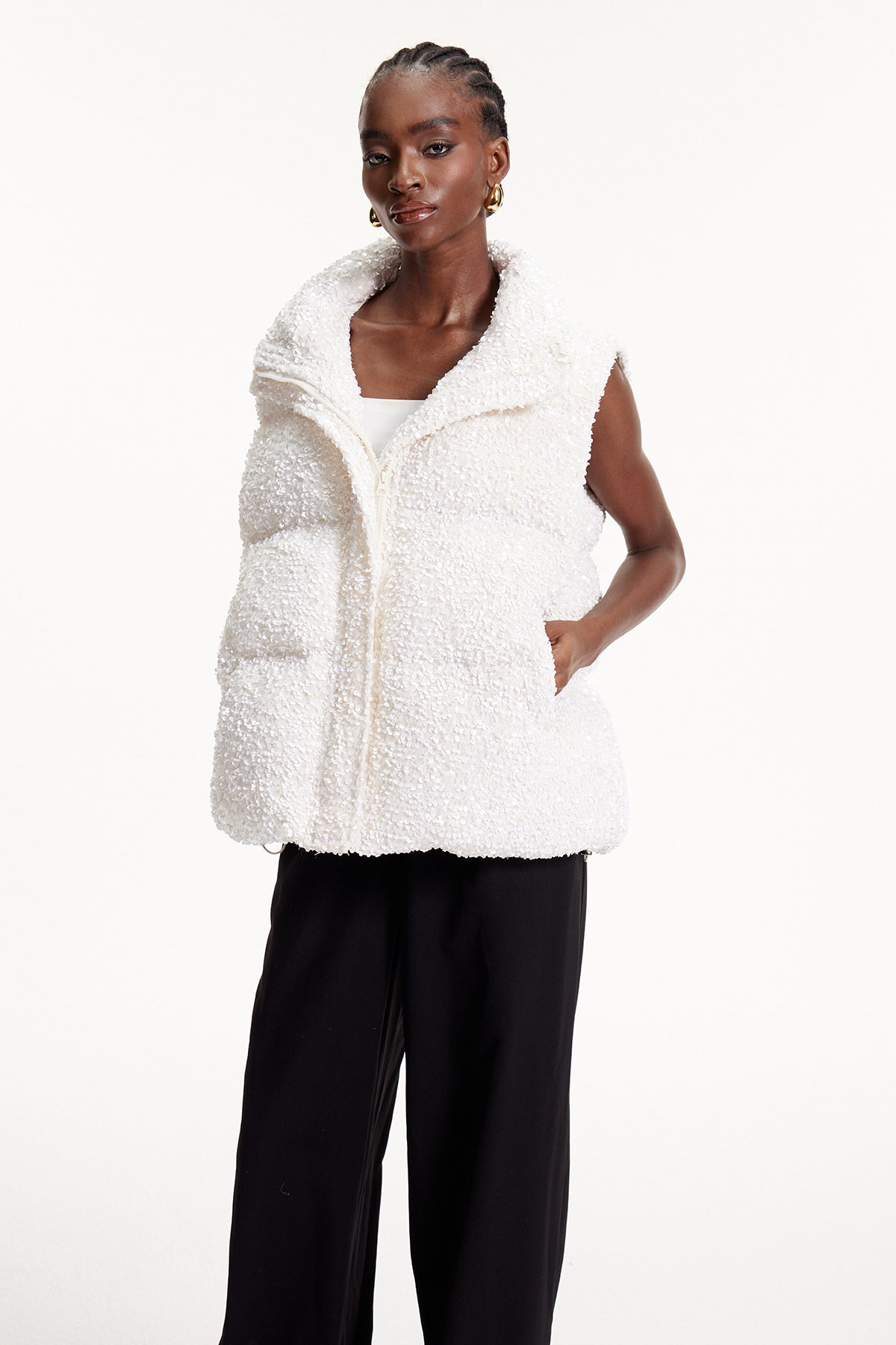 Elon Sequin Vest
