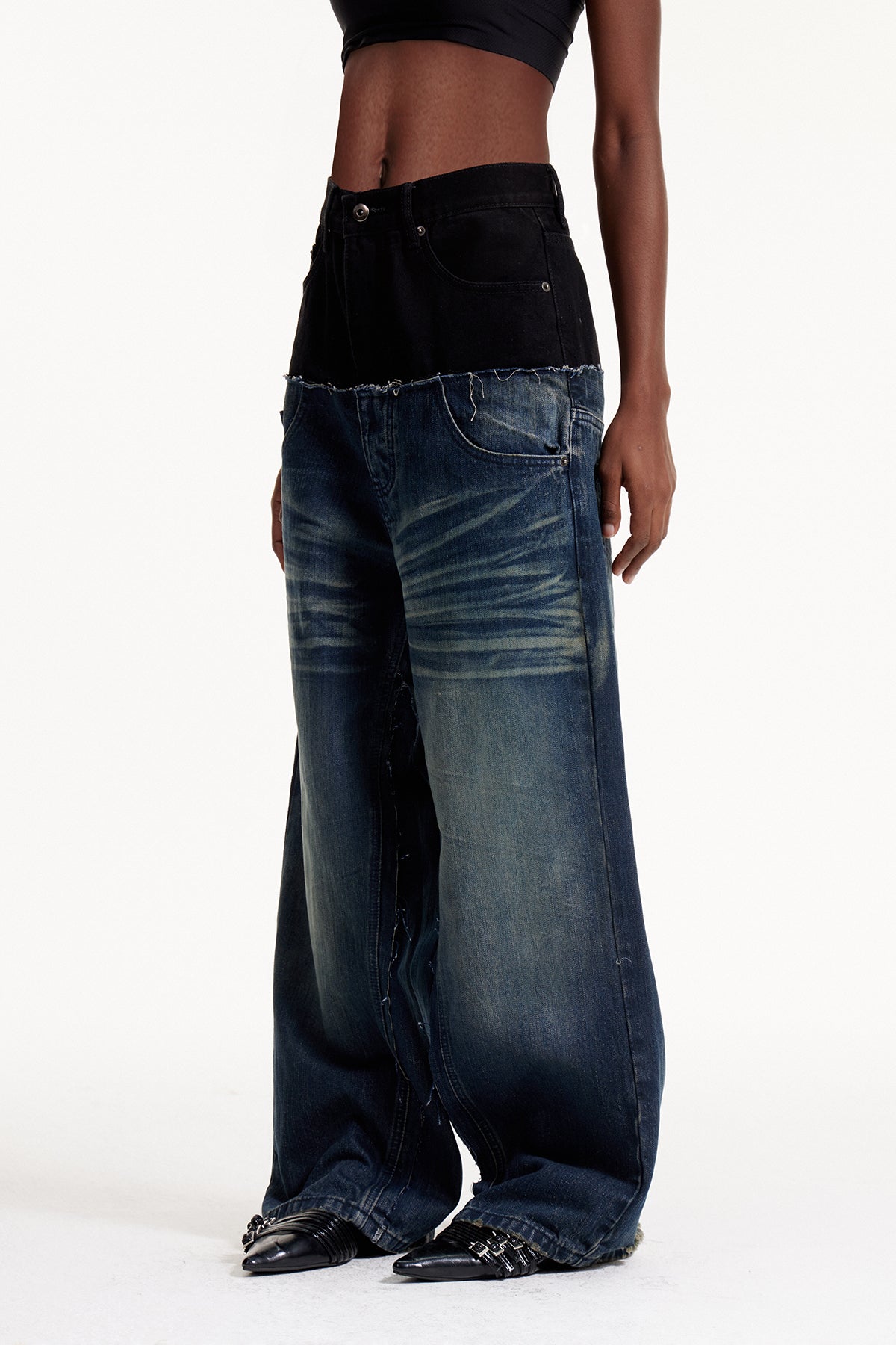 Elpis Deconstruct Barrel Jeans