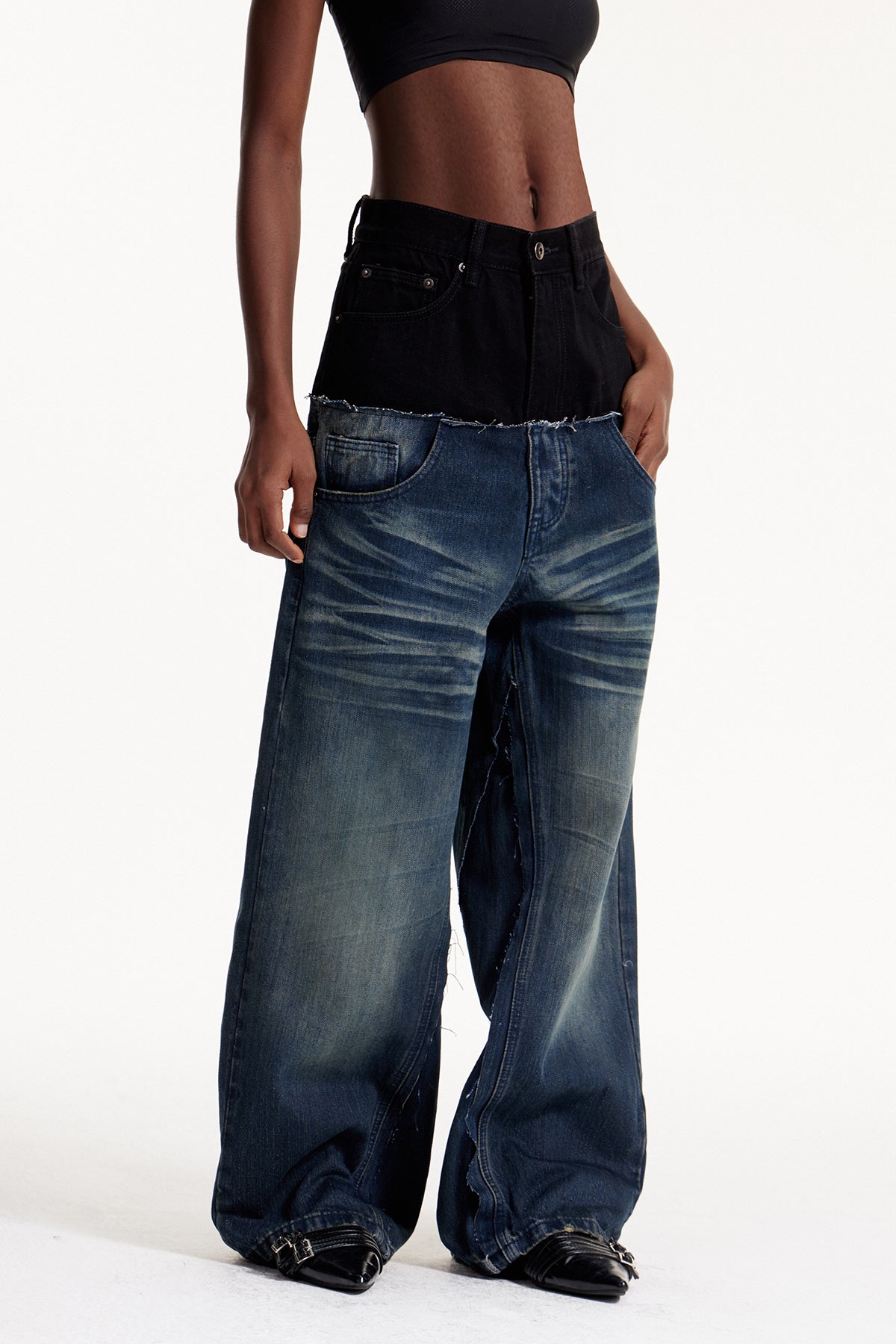 Elpis Deconstruct Barrel Jeans