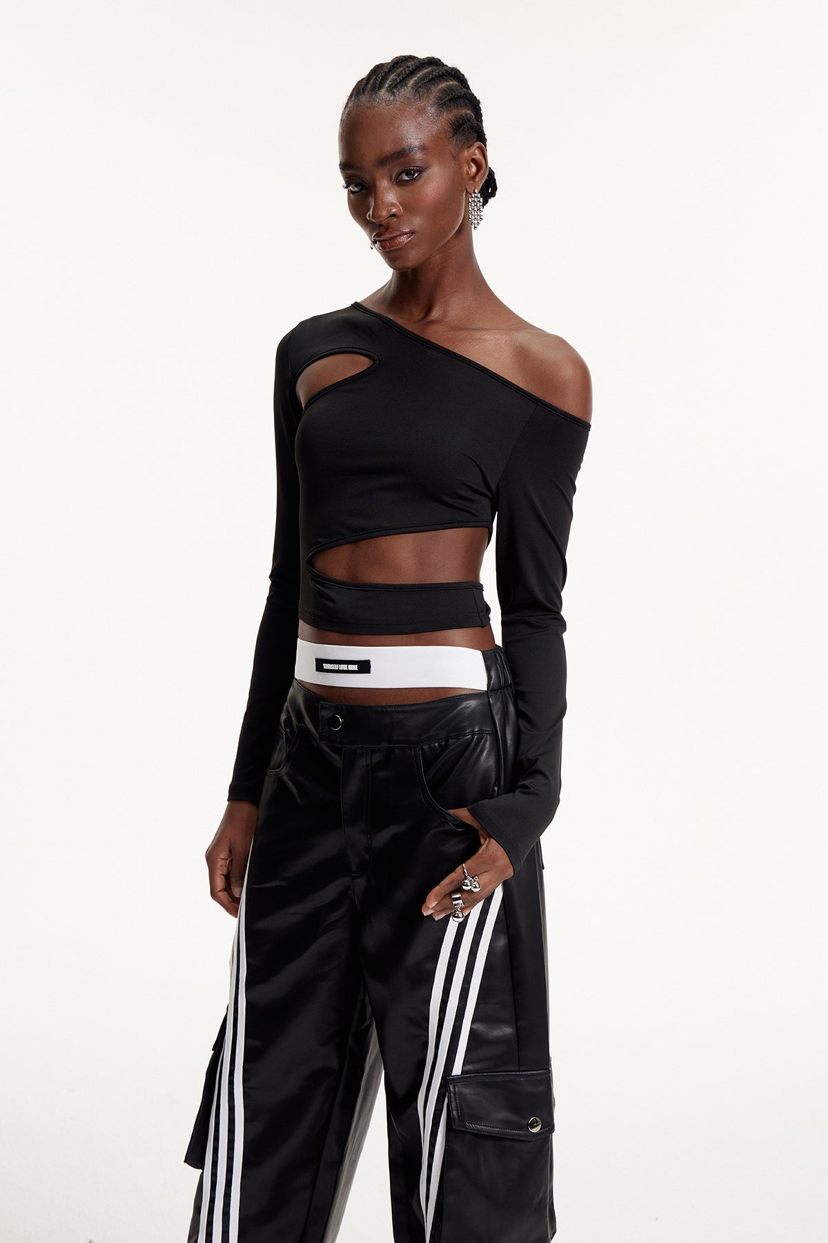 Elsebeth Asymmetric Cutout Top