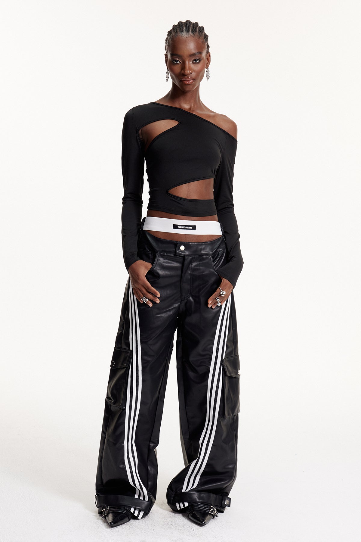 Elsebeth Asymmetric Cutout Top