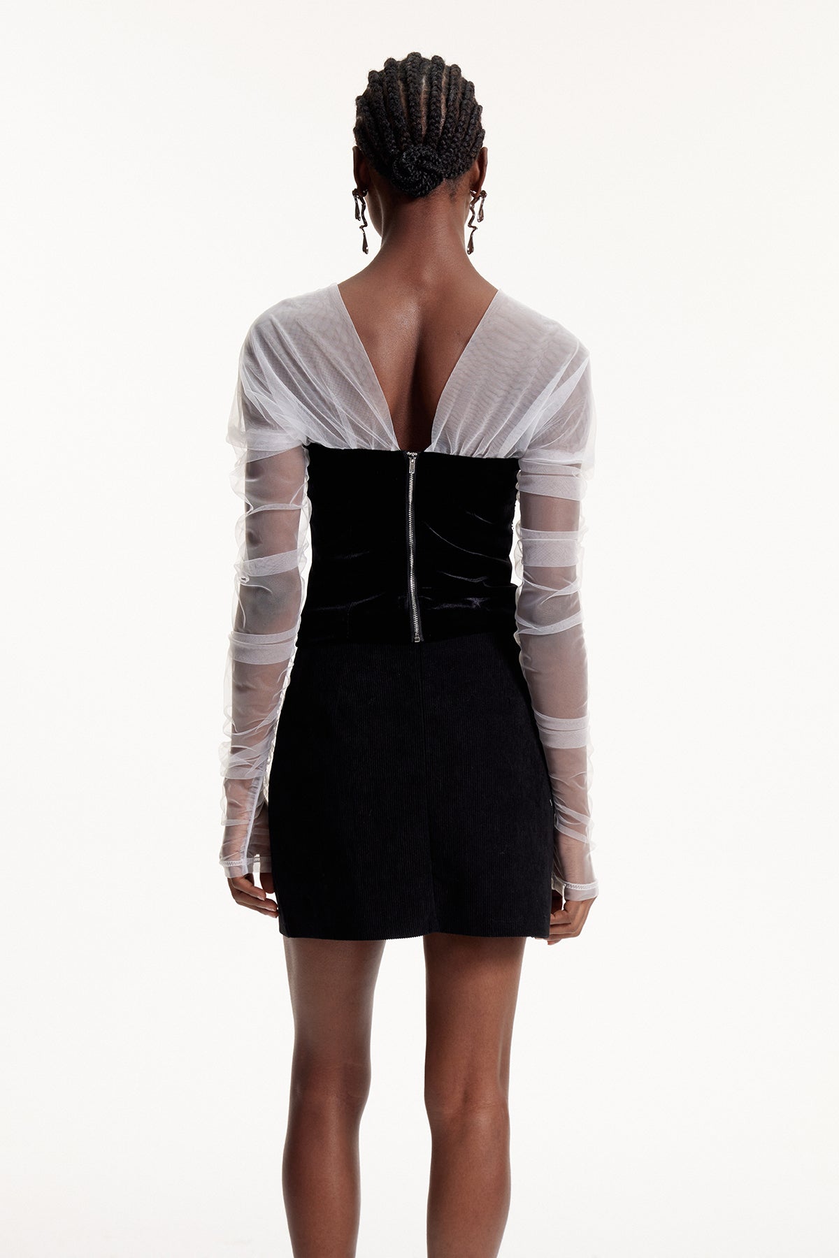 Elvar Crystal Mesh Top