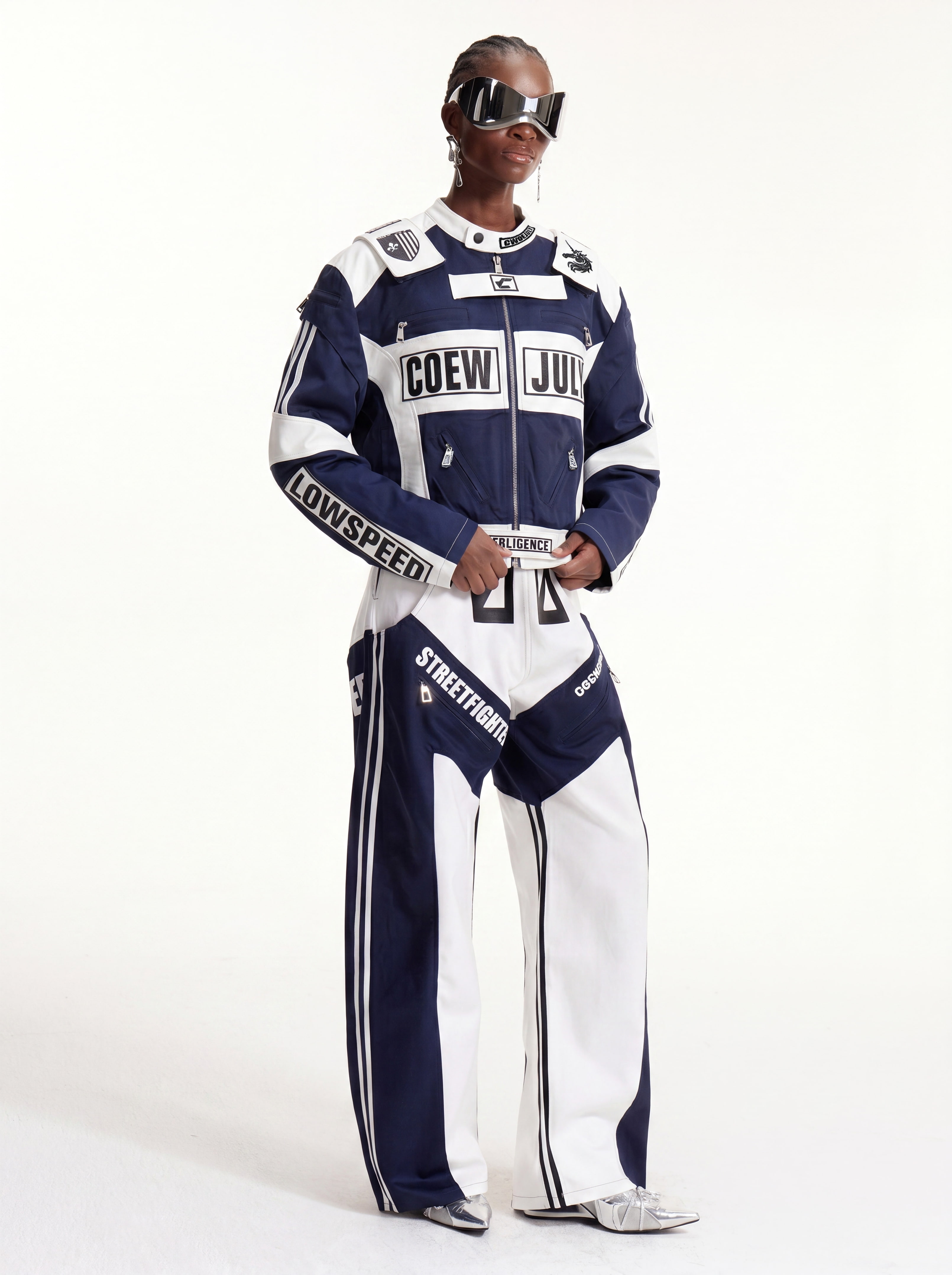 Elvin Deconstruct Print Jacket