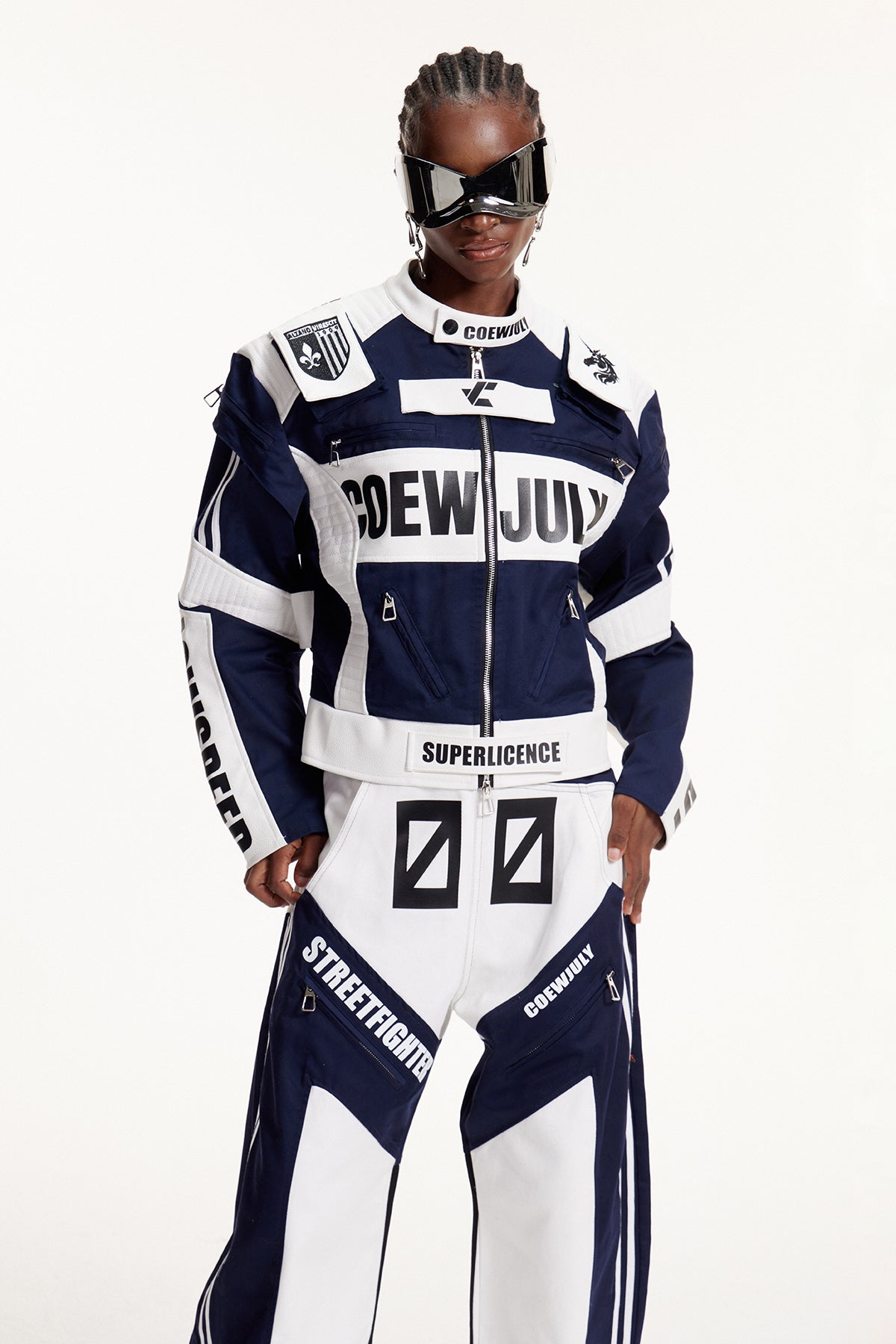 Elvin Deconstruct Print Jacket