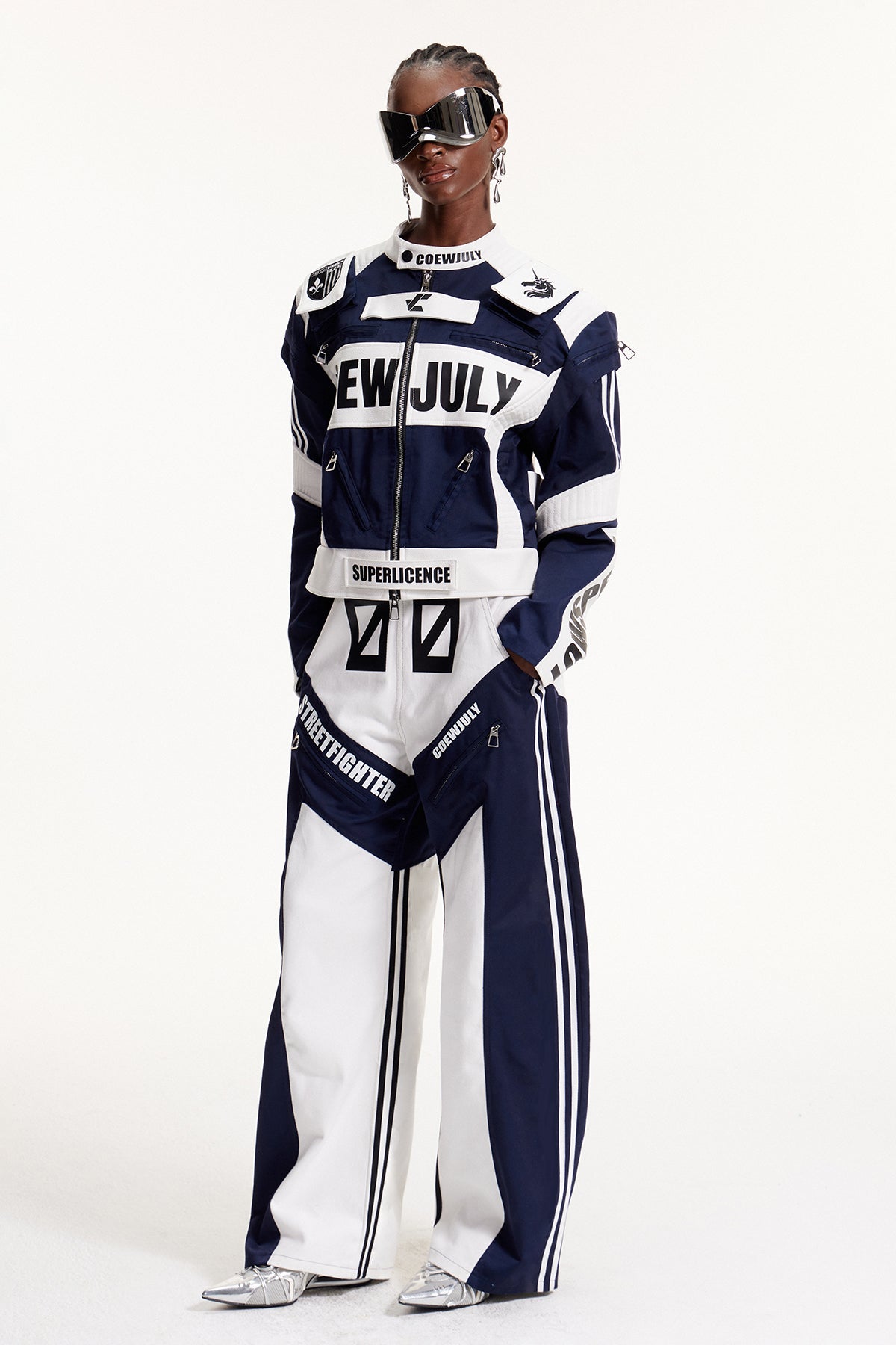 Elvin Deconstruct Print Jacket