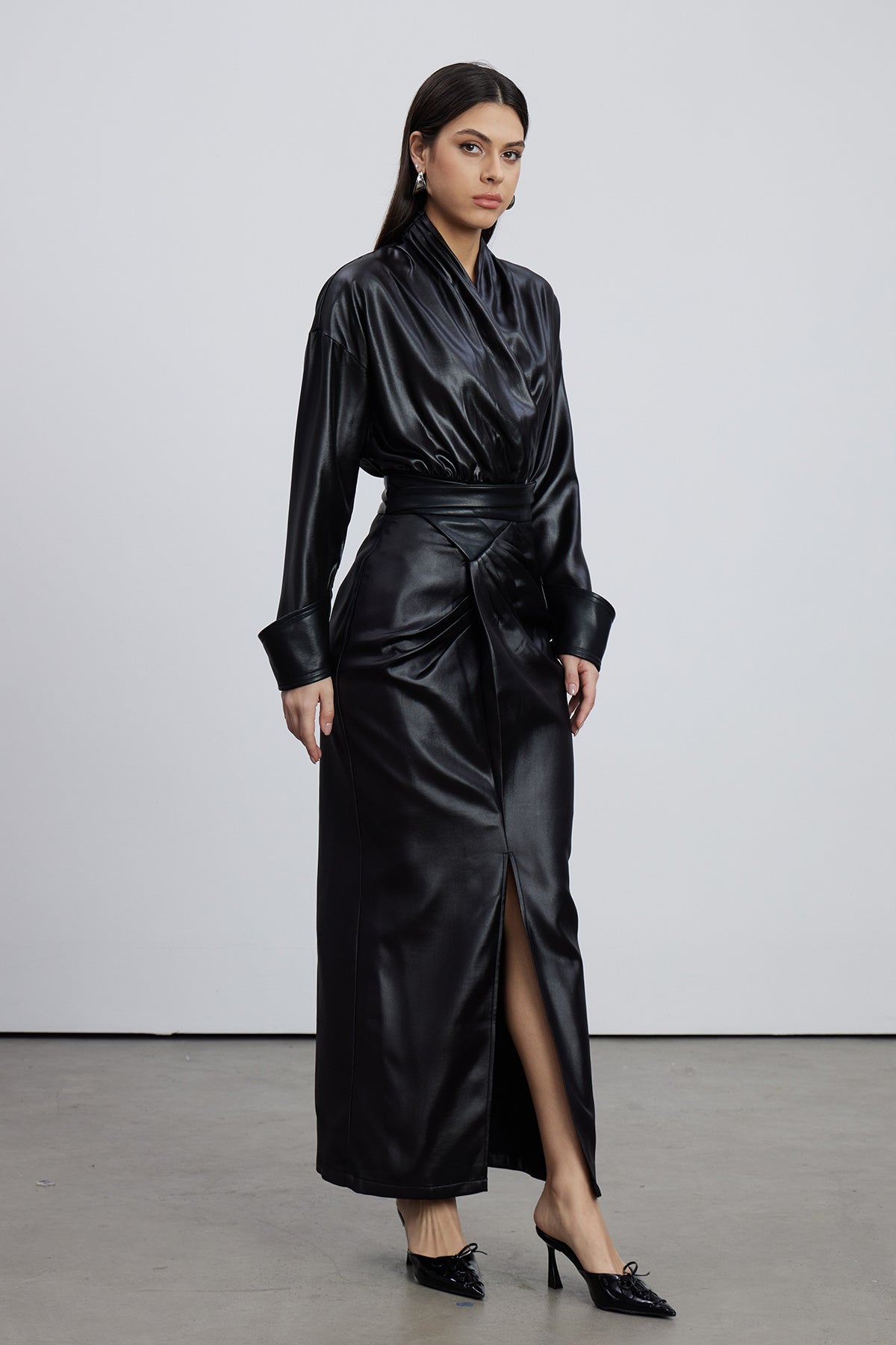 Emilie Ruch Leather Skirt Set