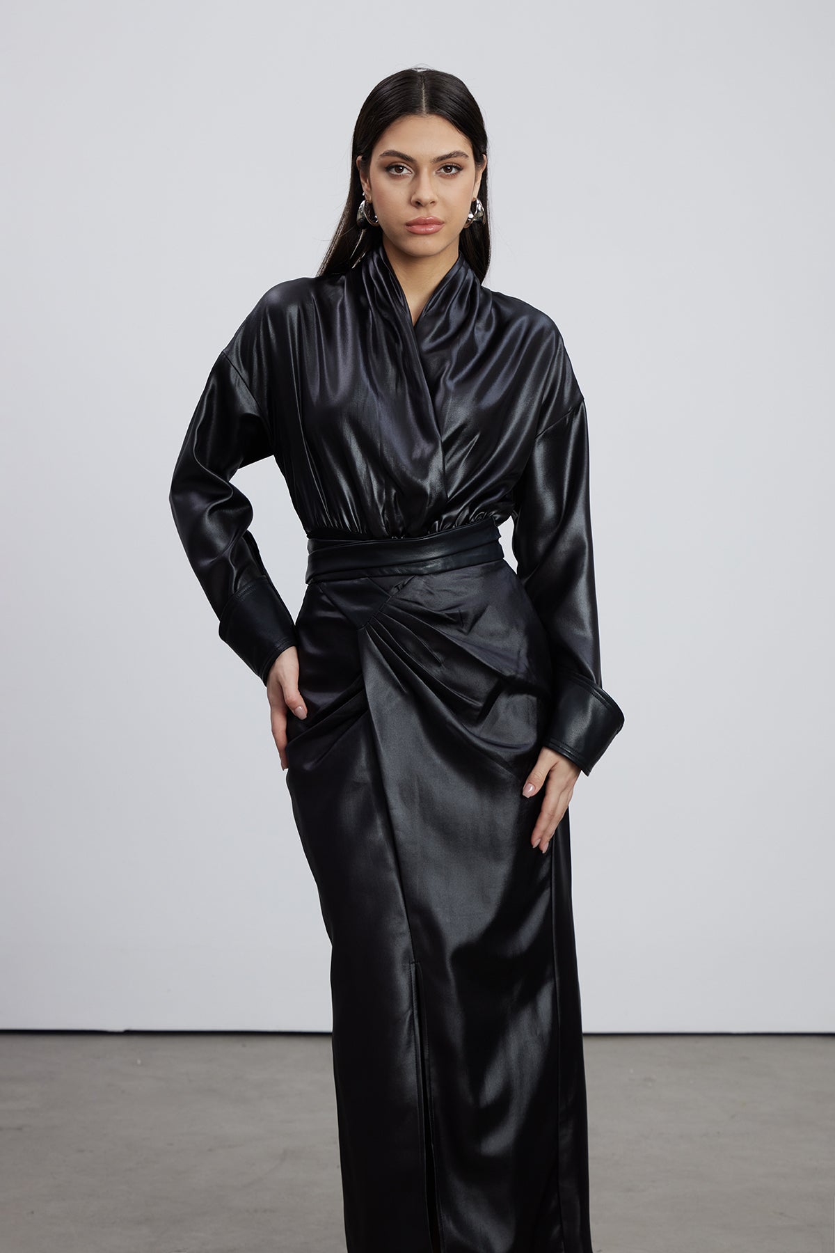 Emilie Ruch Leather Skirt Set