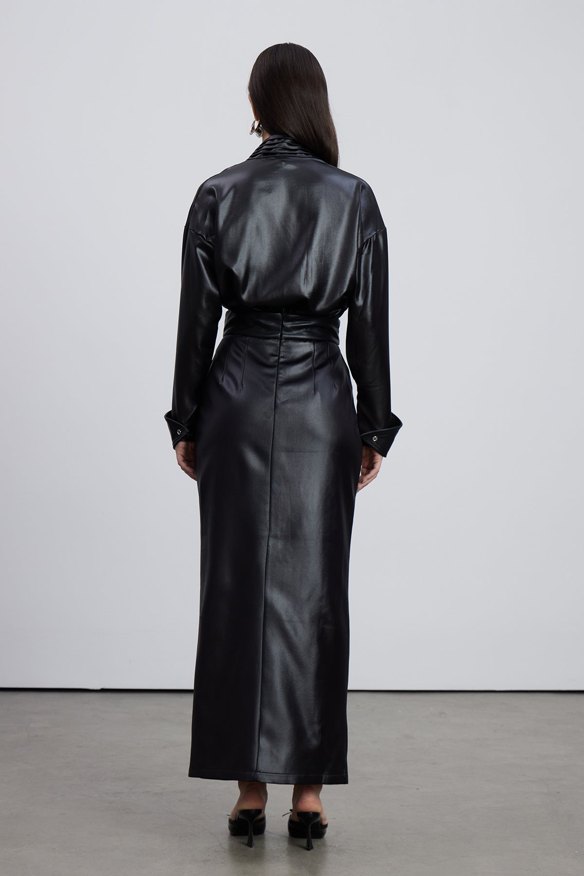 Emilie Ruch Leather Skirt Set