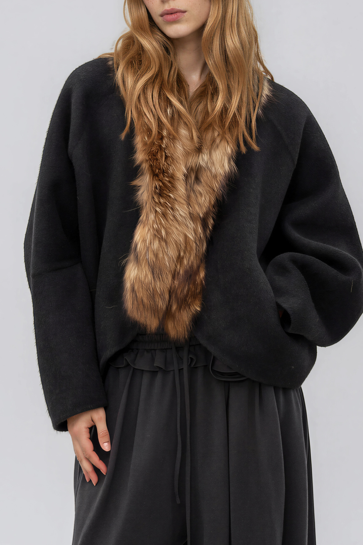 Emily Faux Fur Tweed Jacket
