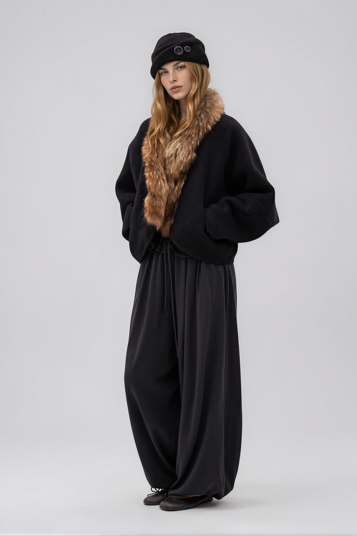 Emily Faux Fur Tweed Jacket