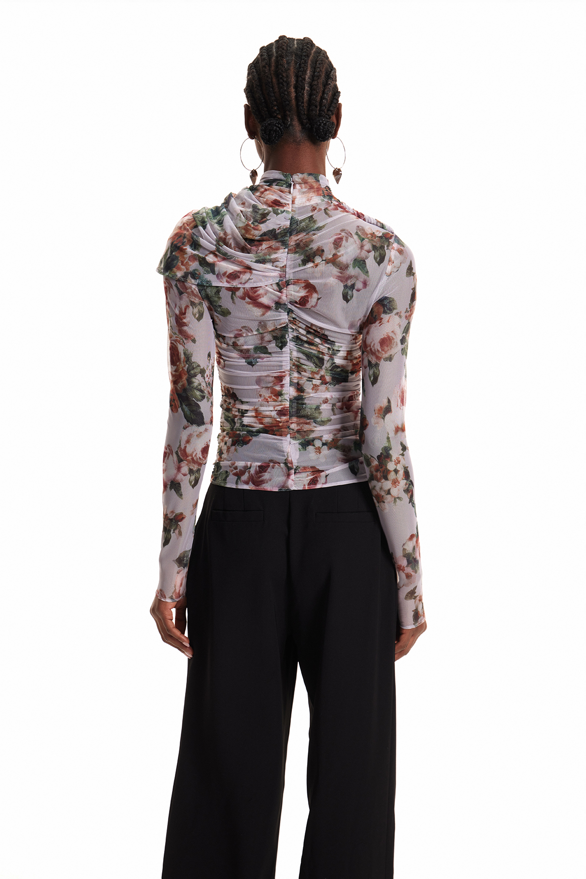 Emrah Drawstring Floral Top