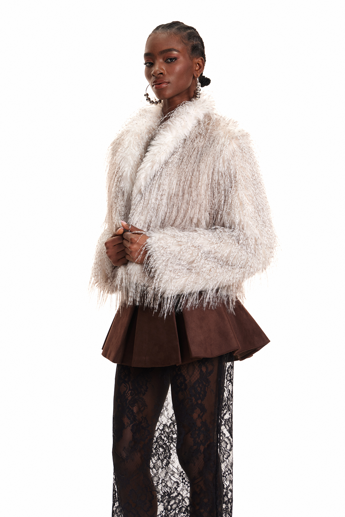 Emre Faux Fur Oversized Jacket
