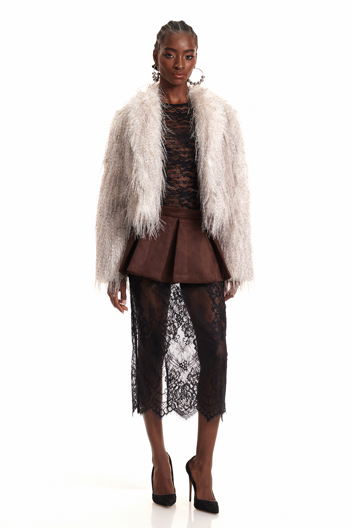 Emre Faux Fur Oversized Jacket