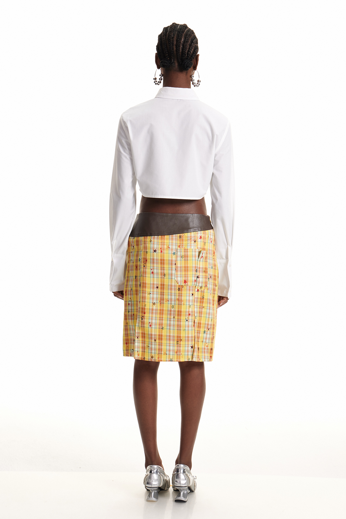 Encarnita Eyelet Grid Skirt Set