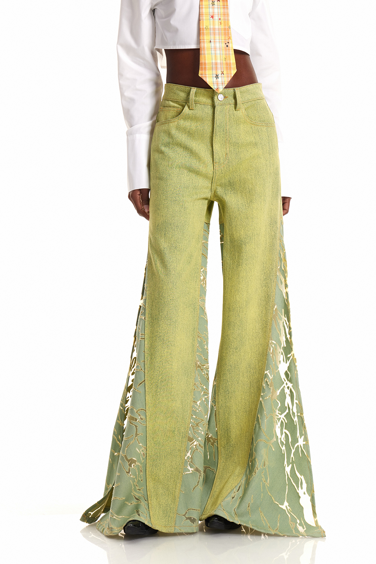 Enda Burnout Split Jeans