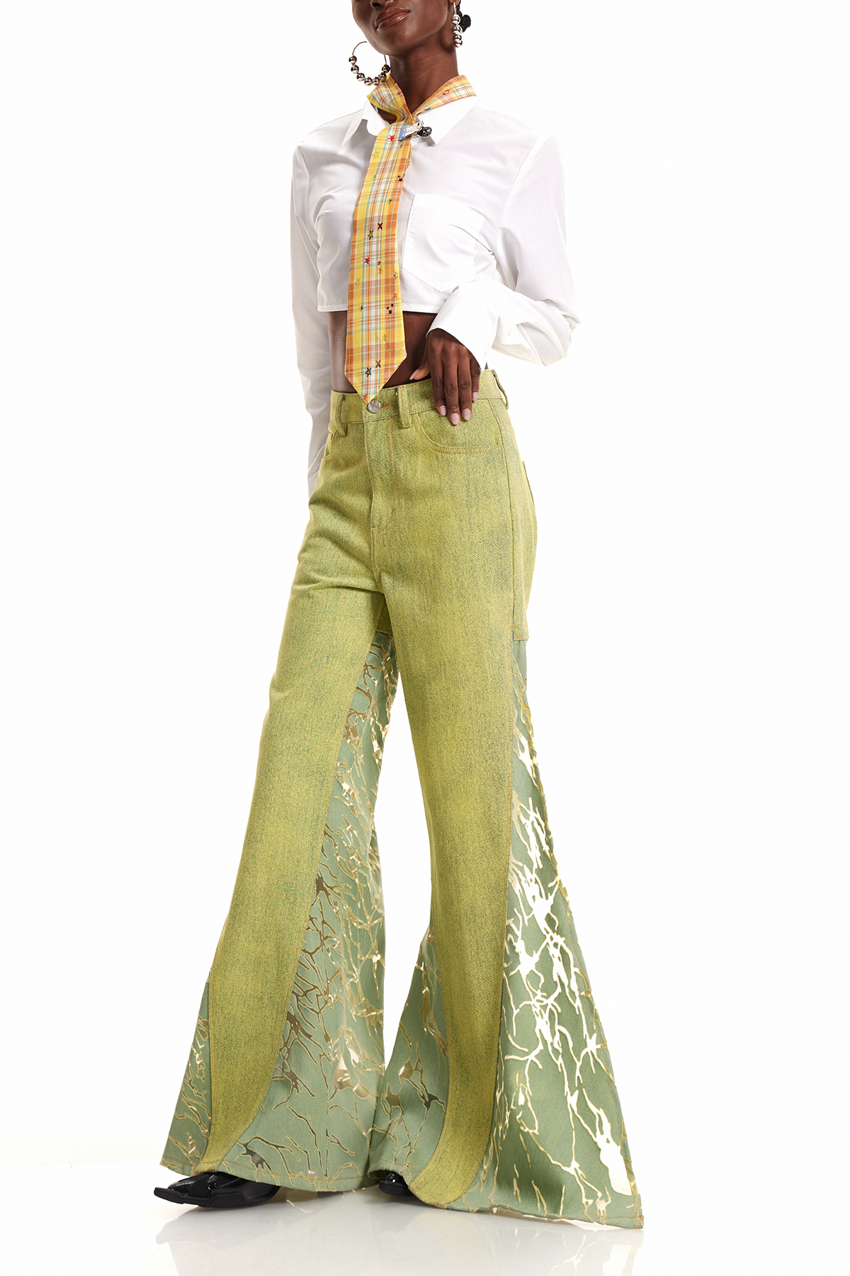 Enda Burnout Split Jeans