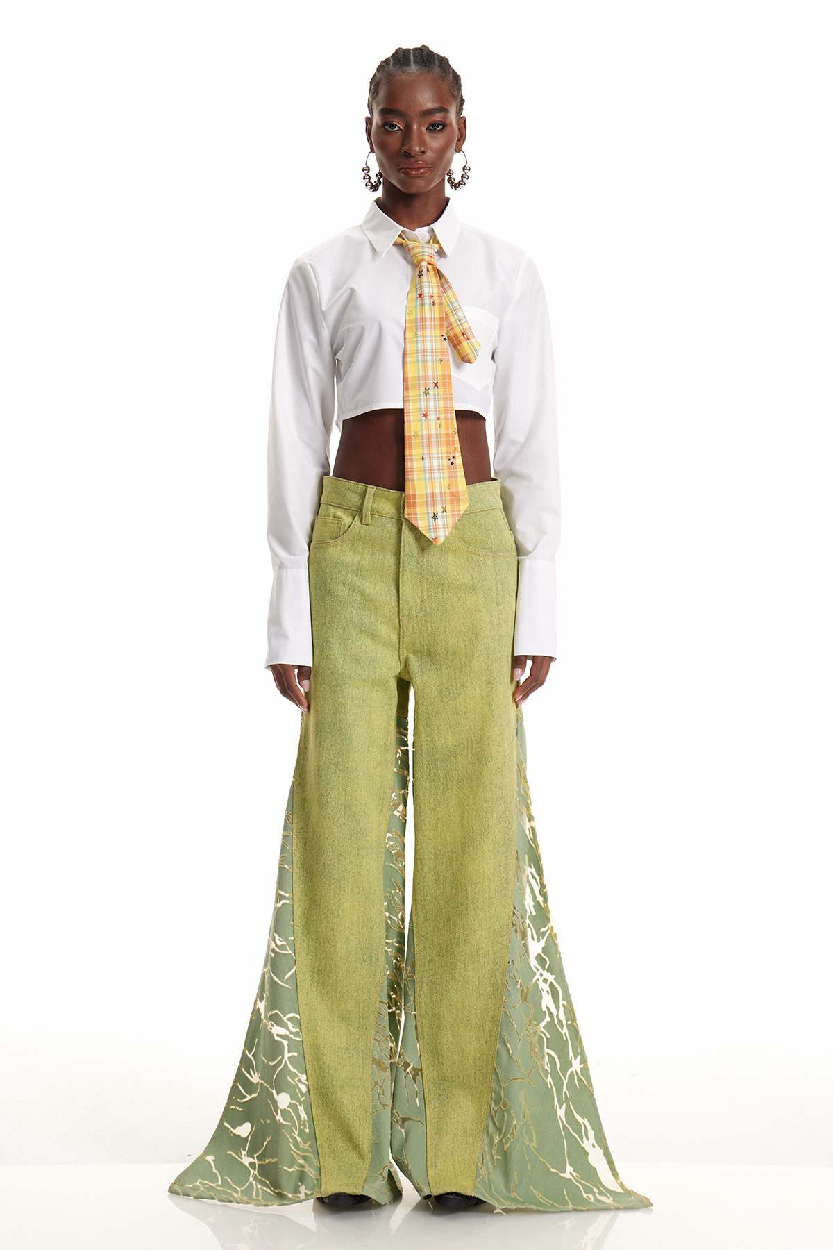 Enda Burnout Split Jeans