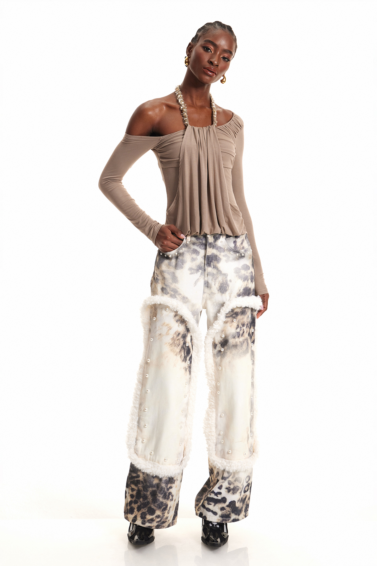 Endel One Shoulder Asymmetric Top