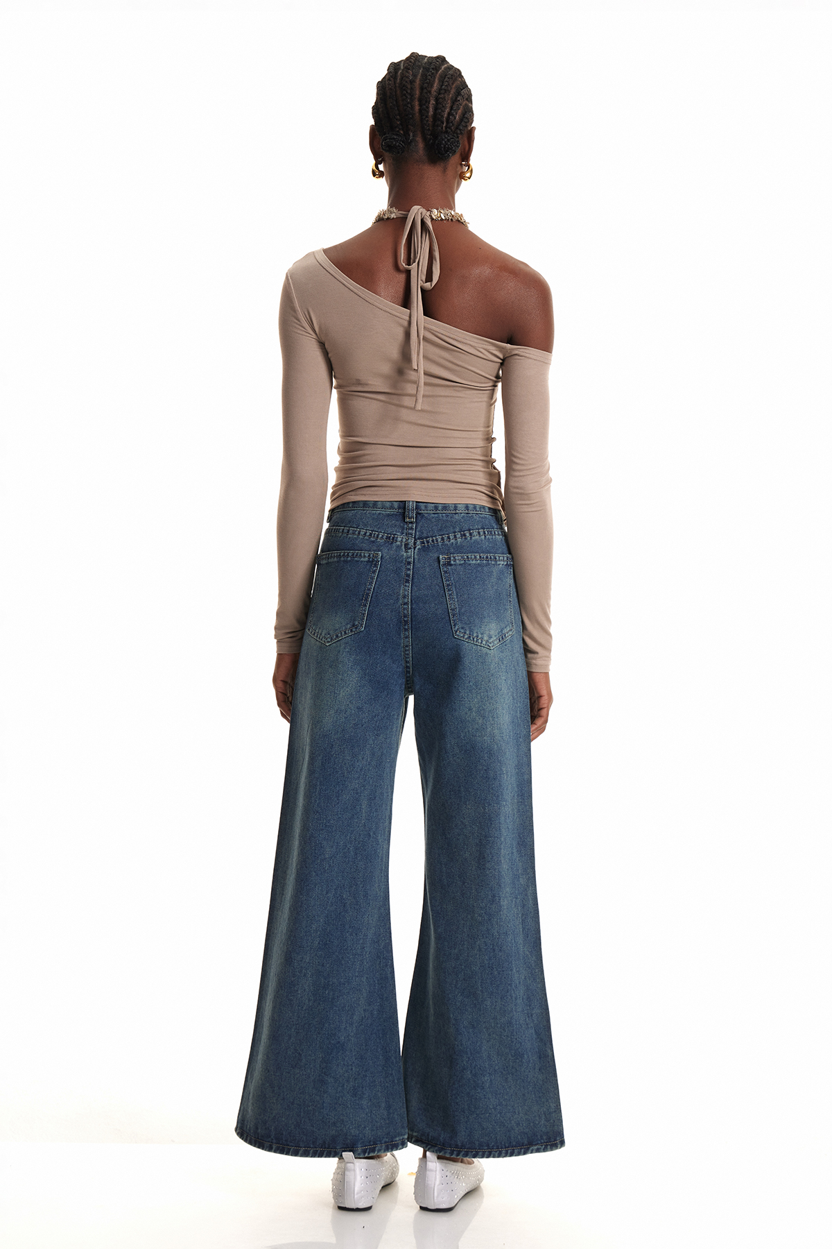 Endika Rhinestone Bootcut Jeans