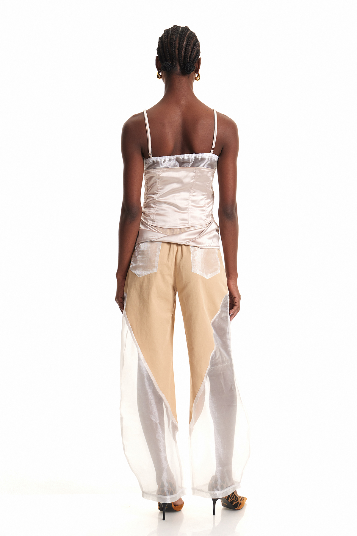 Endymion Lace Up Mesh Pants