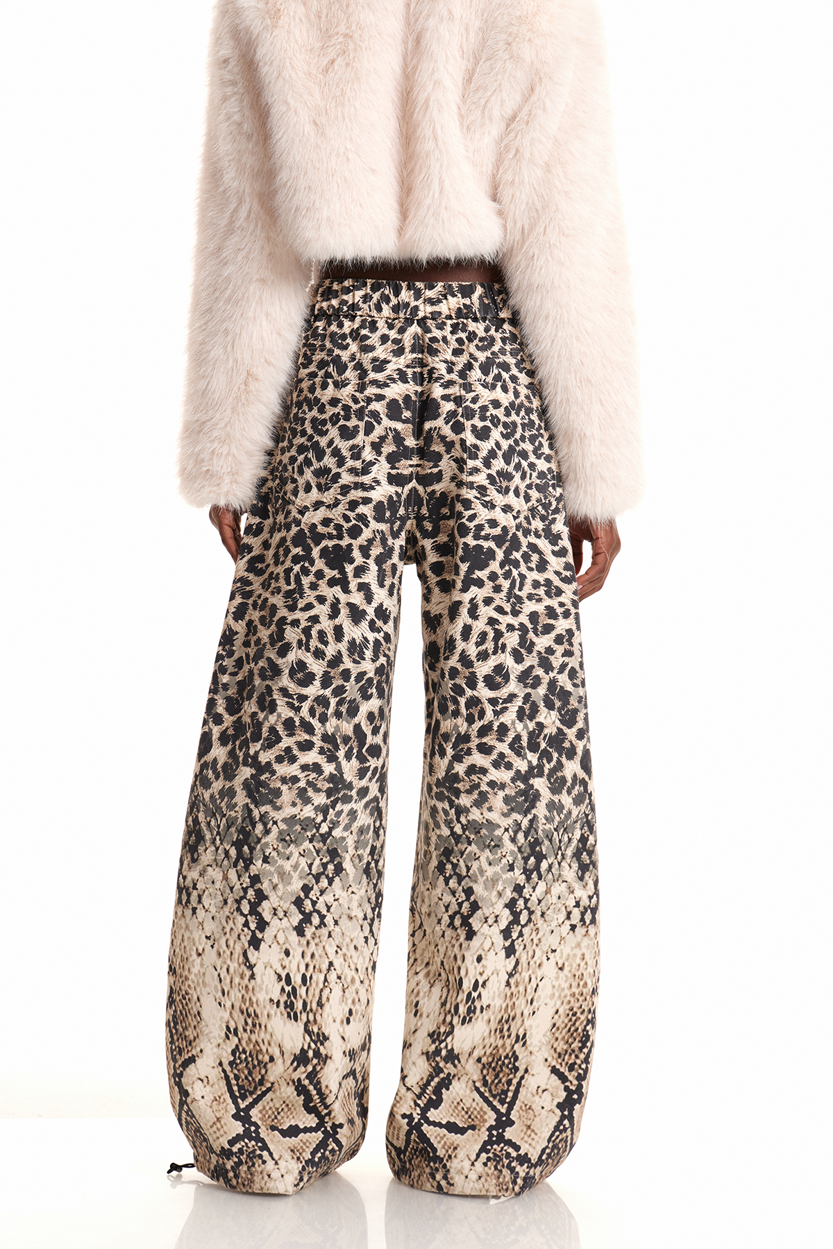Eneida Leopard Python Pattern Jeans