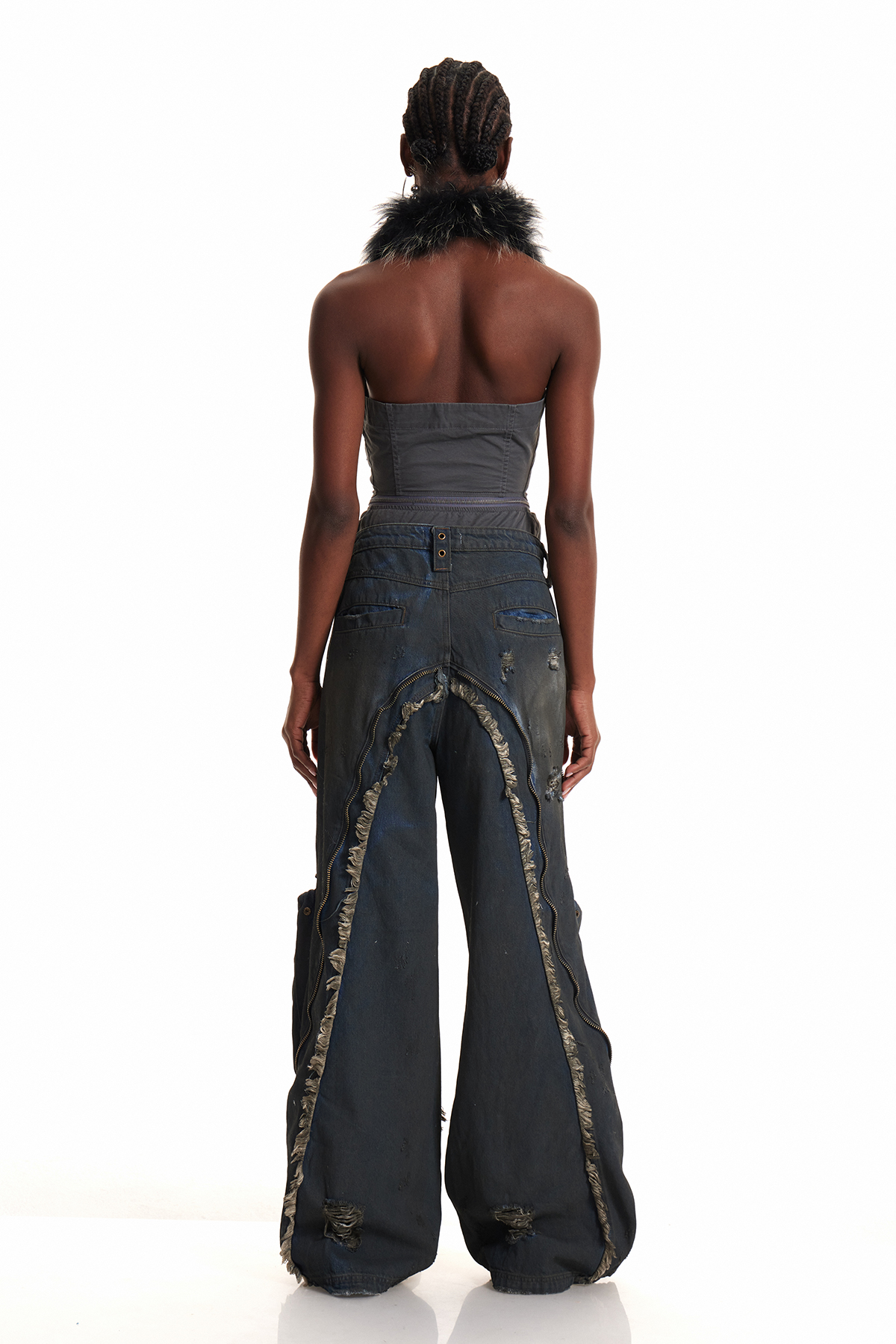 Enfys Deconstruct Ripped Cargo Jeans