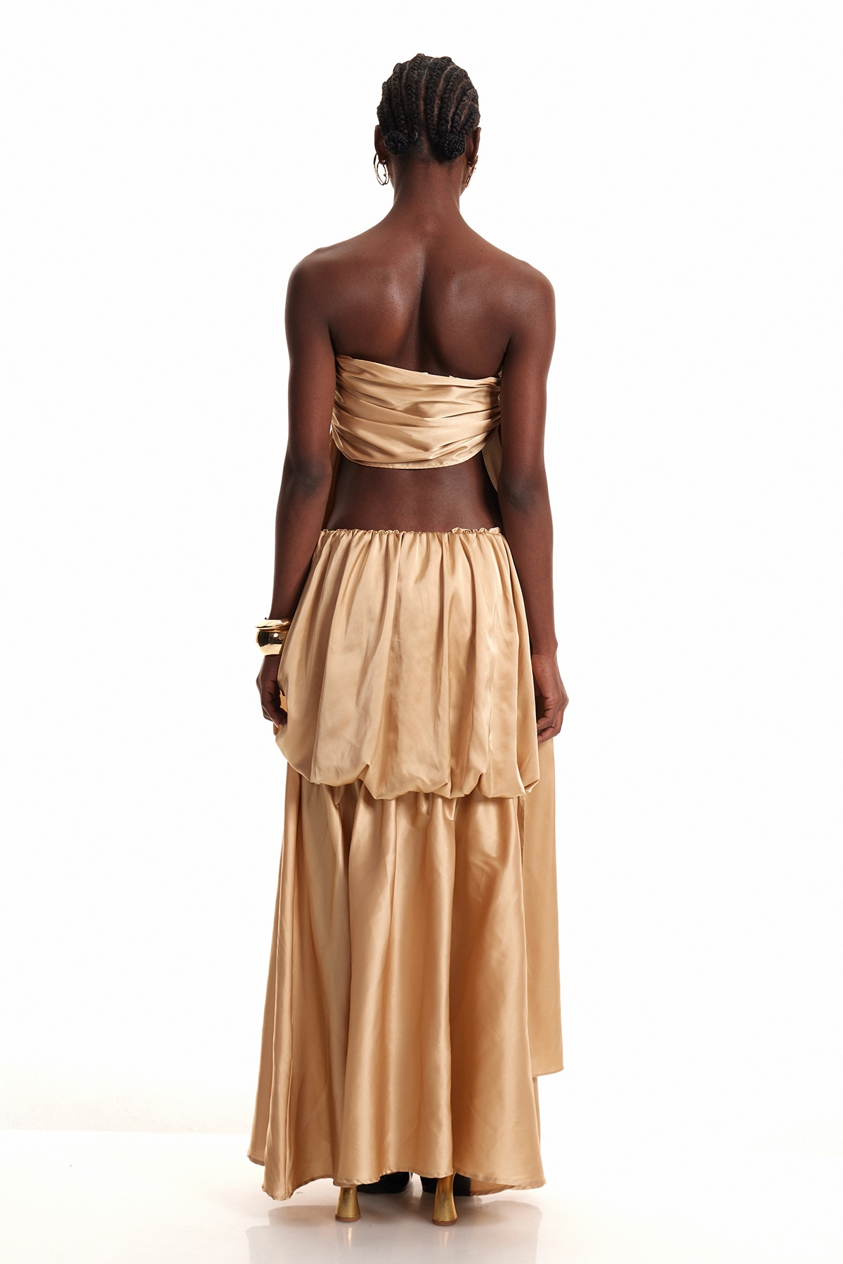 Engel Fringe Draped Maxi Dress