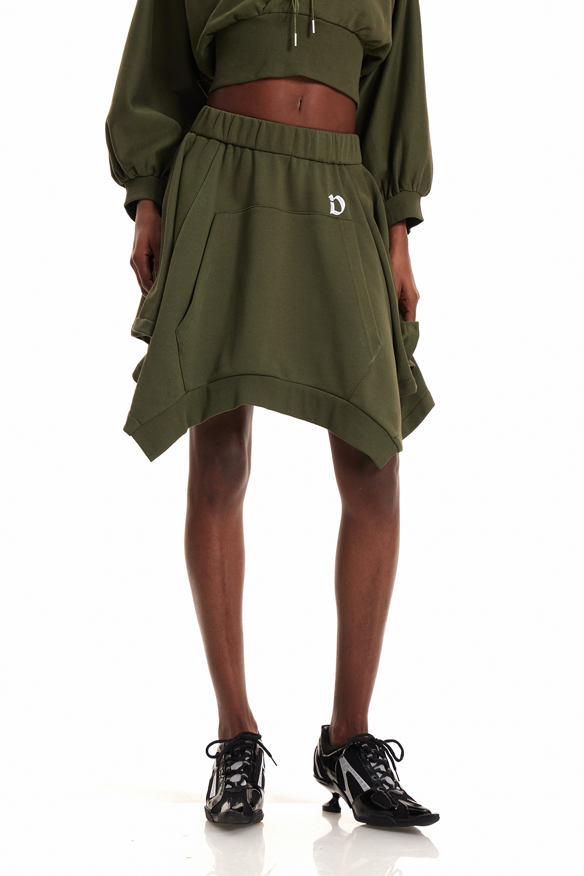 Engla Deconstruct Balloon Sleeve Skirt Set