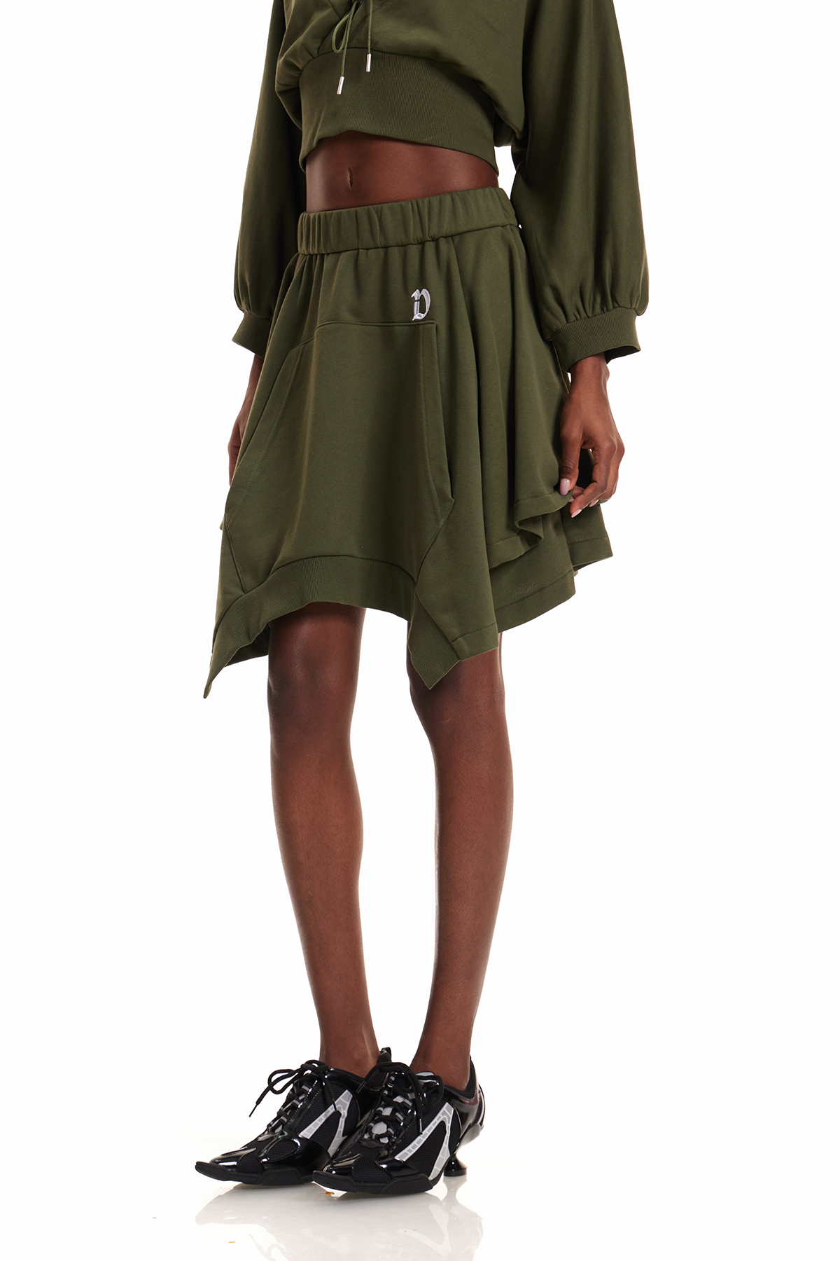 Engla Deconstruct Balloon Sleeve Skirt Set