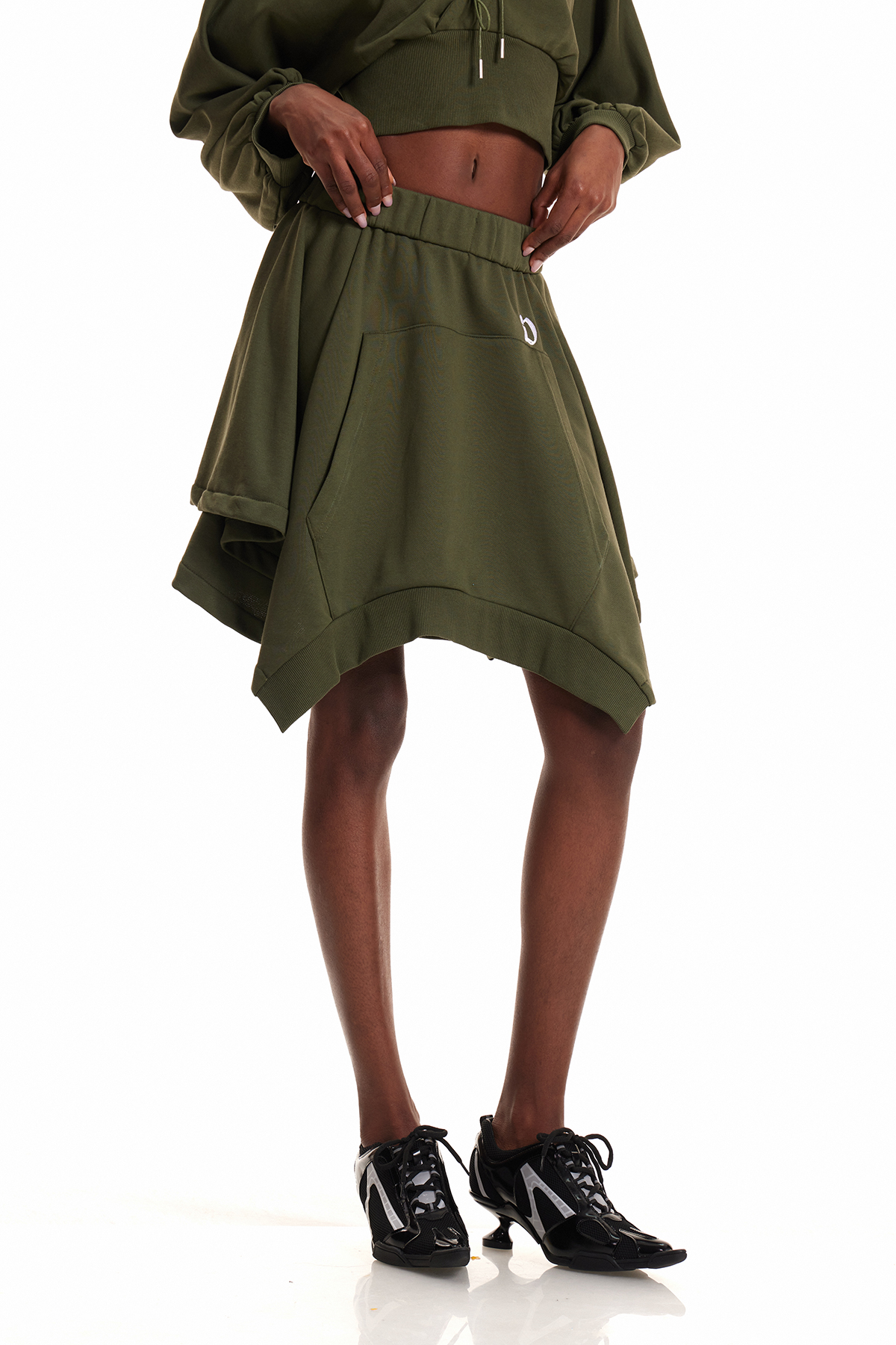 Engla Deconstruct Balloon Sleeve Skirt Set