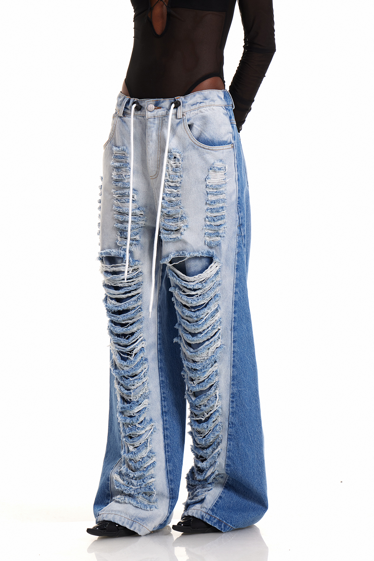 Enguerran Ripped Bleached Jeans