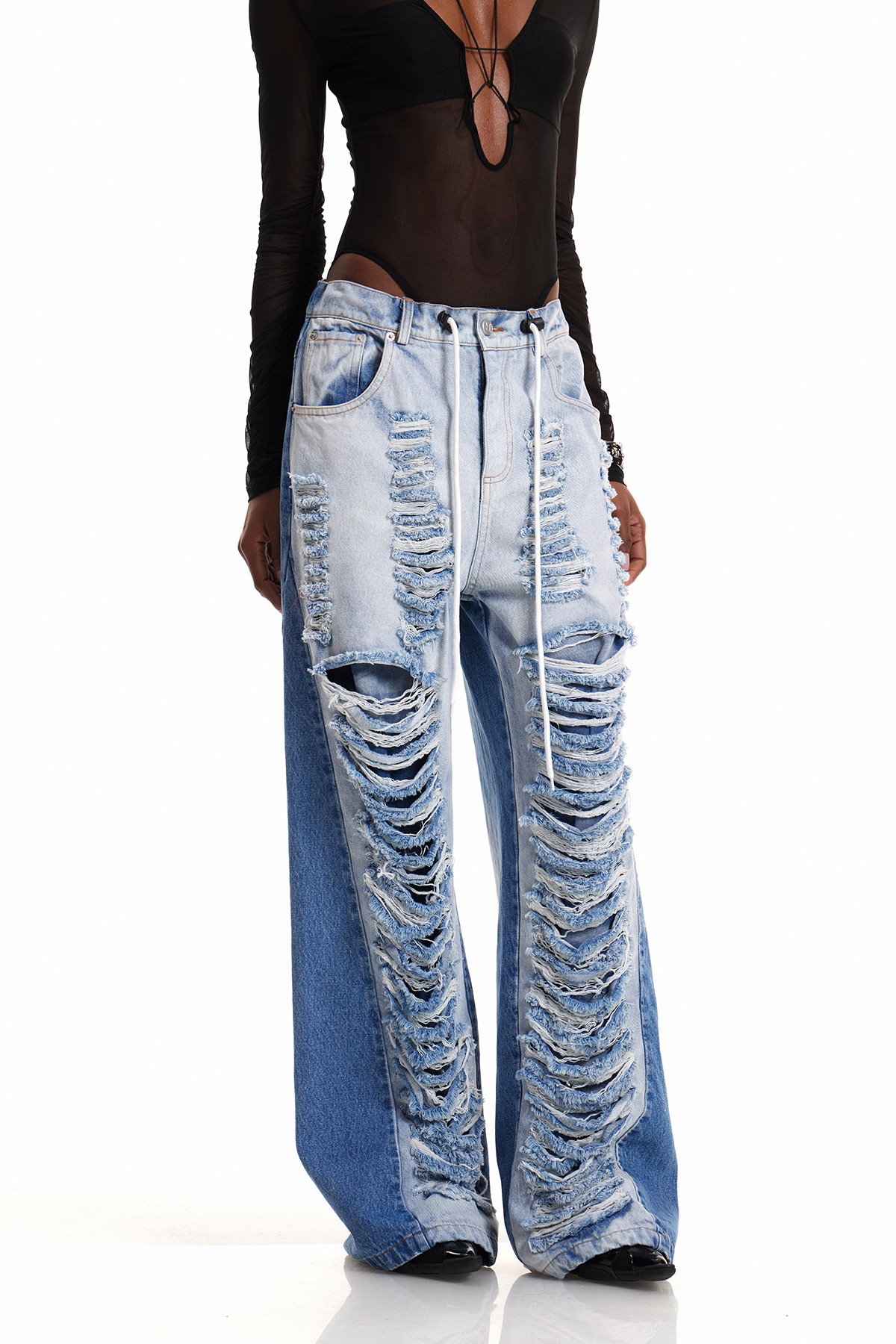 Enguerran Ripped Bleached Jeans