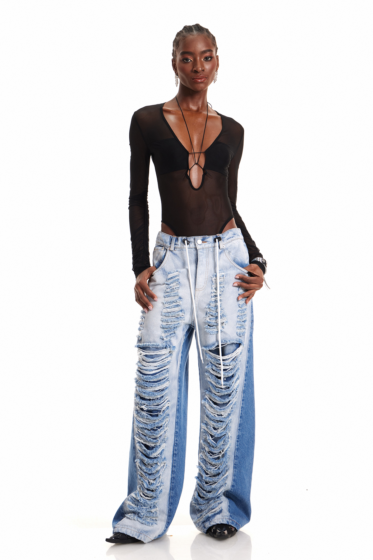 Enguerran Ripped Bleached Jeans