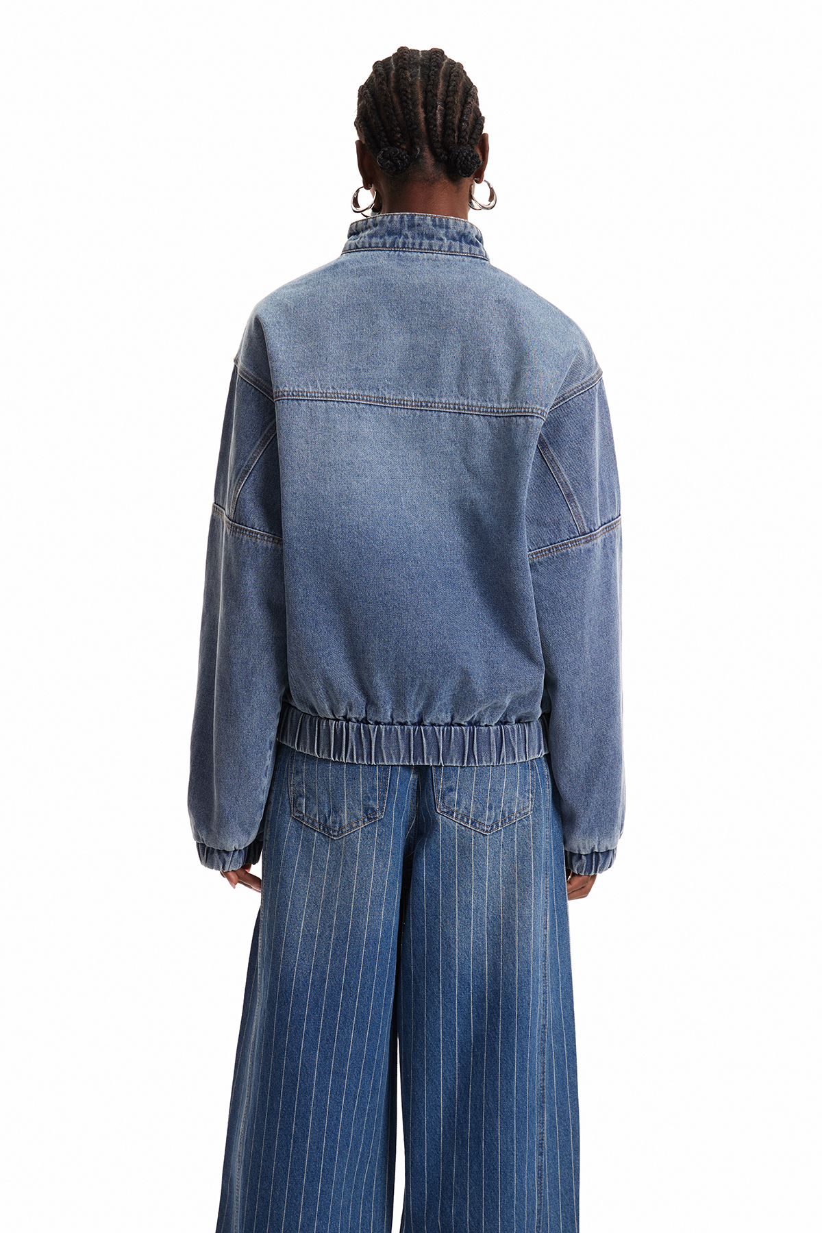 Enija Asymmetric  Denim Jacket