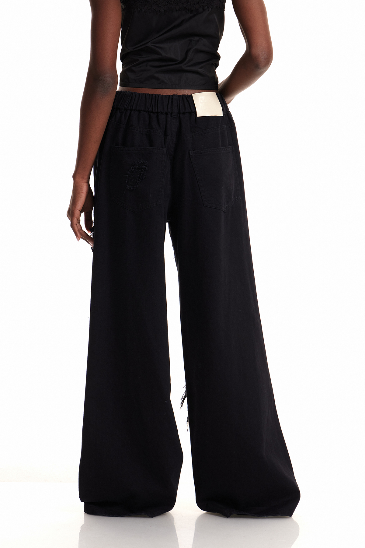 Enlil Ripped Lace Jeans