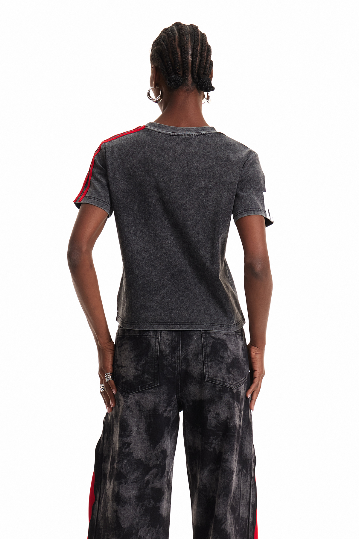 Enniaun Deconstruct Zipper T Shirt