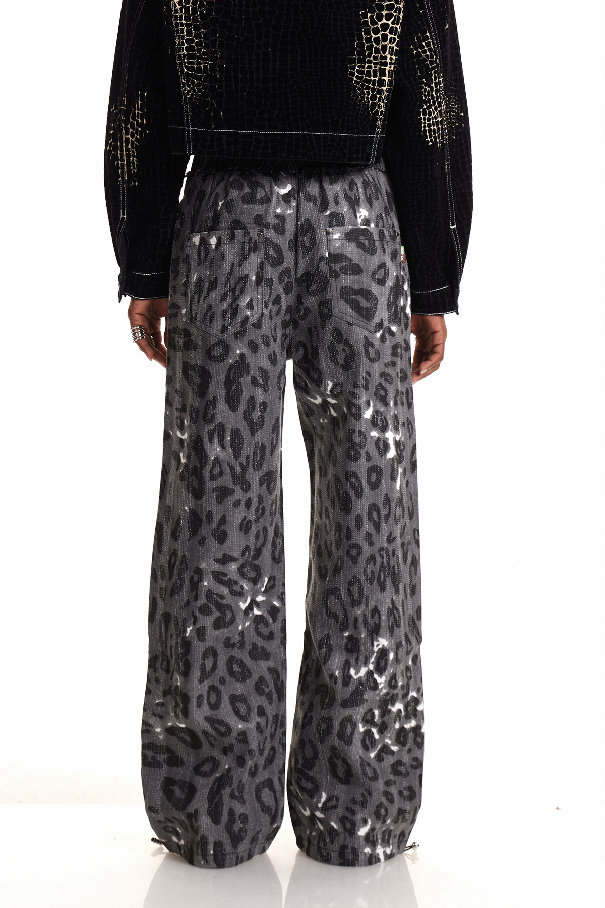 Ennius Grid Leopard Jeans