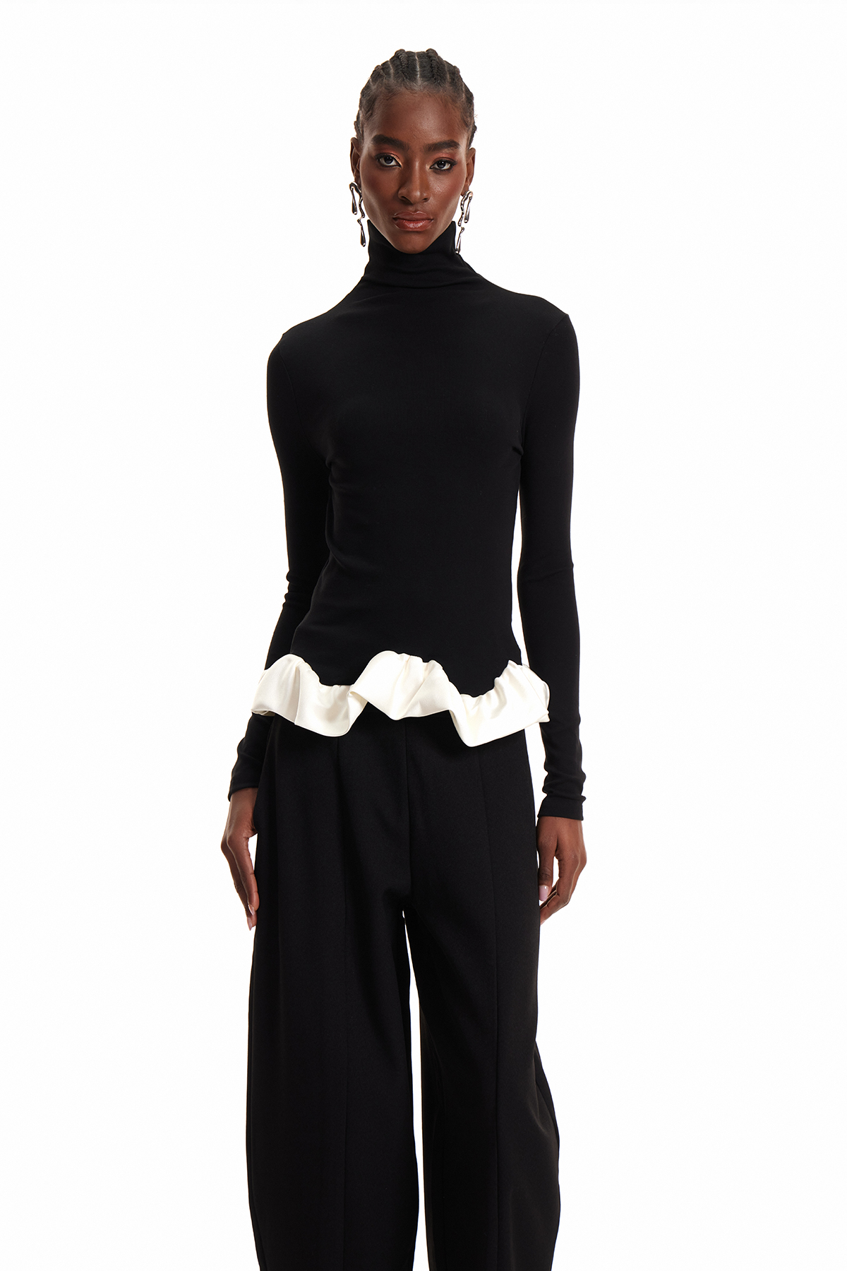 Enock Colorblock Ruffle Pants Set