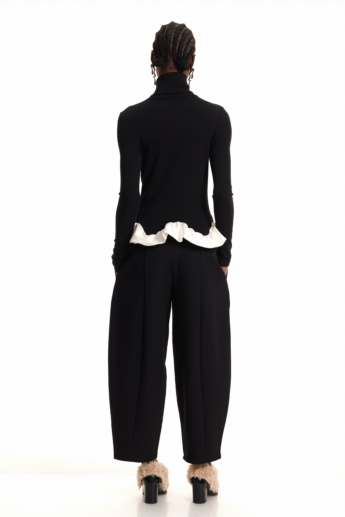 Enock Colorblock Ruffle Pants Set