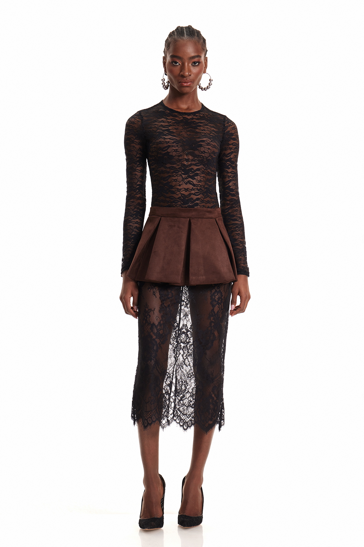 Enok Lace Long Sleeve Bodysuit